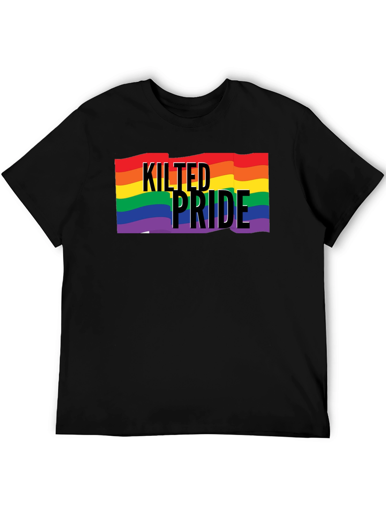 Kilted Pride LGBT Rainbow Graphic Tee