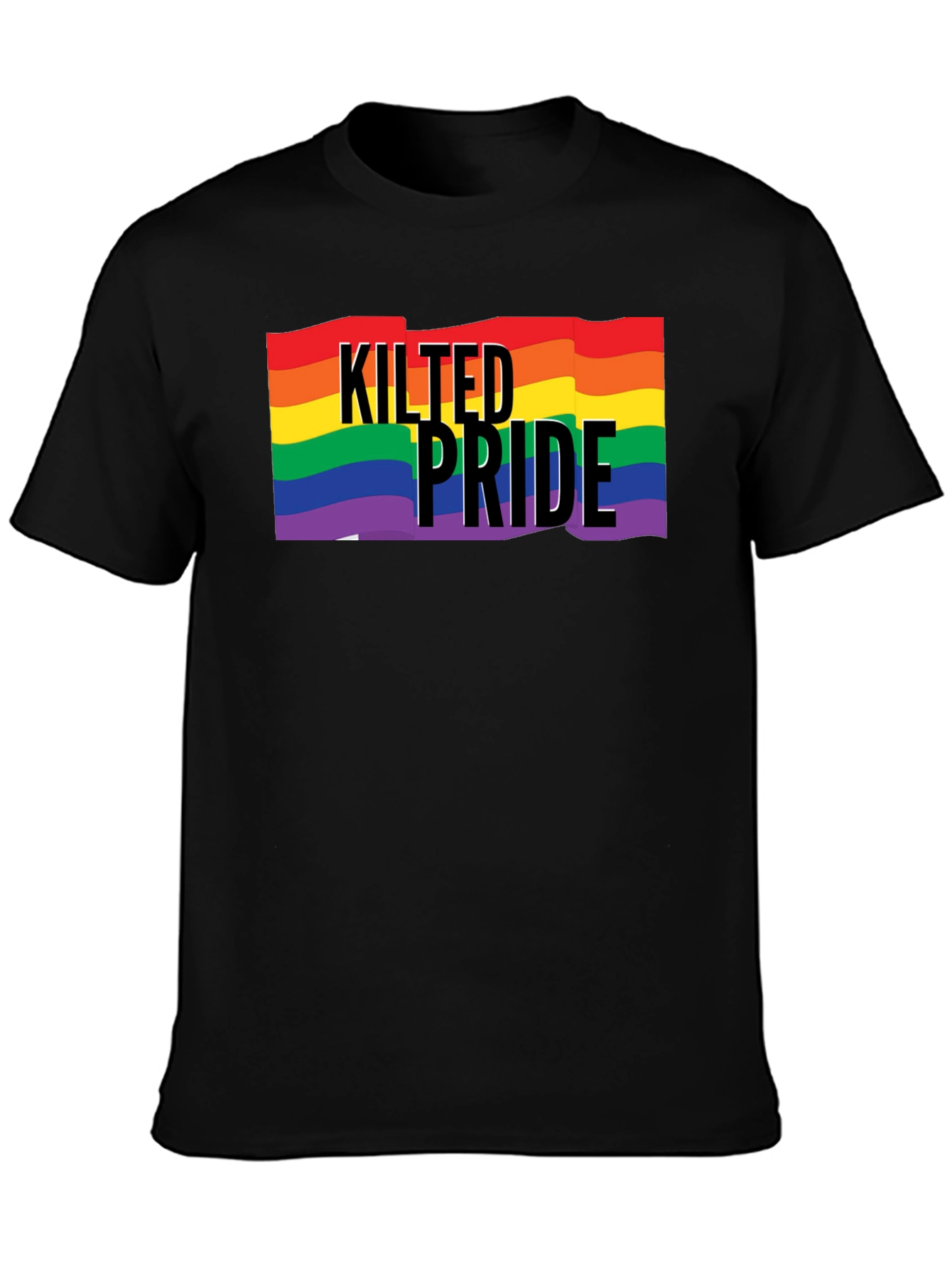 Kilted Pride LGBT Rainbow Graphic Tee