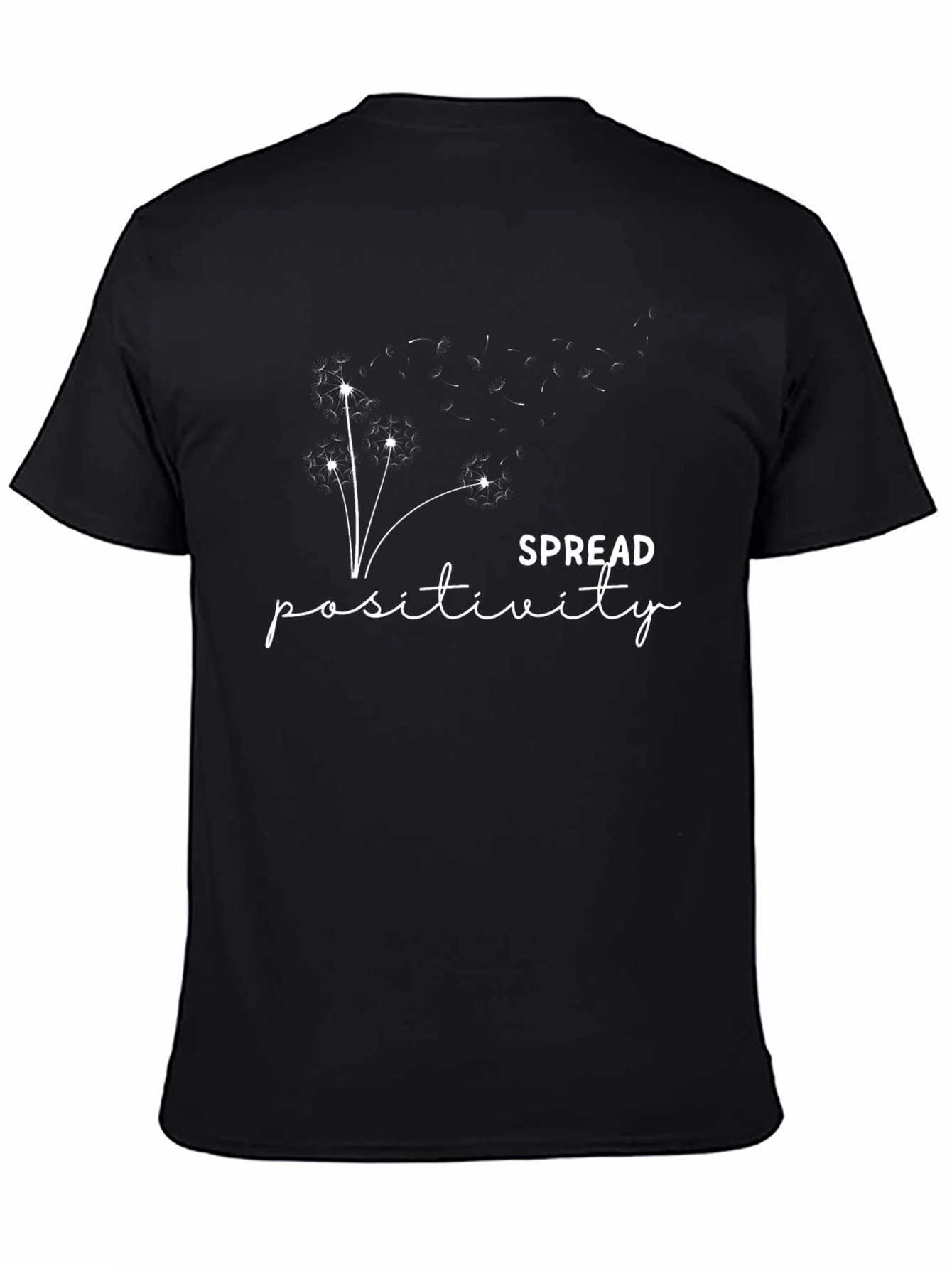 Spread Positivity Black Graphic Tee