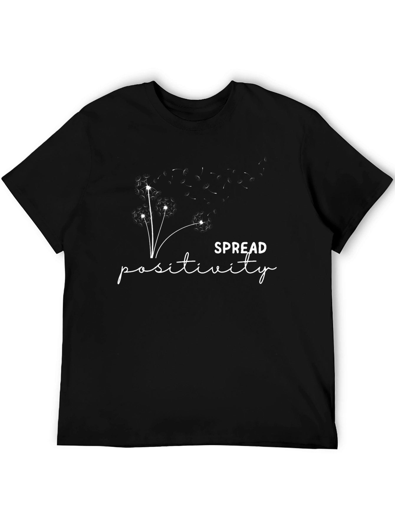 Spread Positivity Black Graphic Tee
