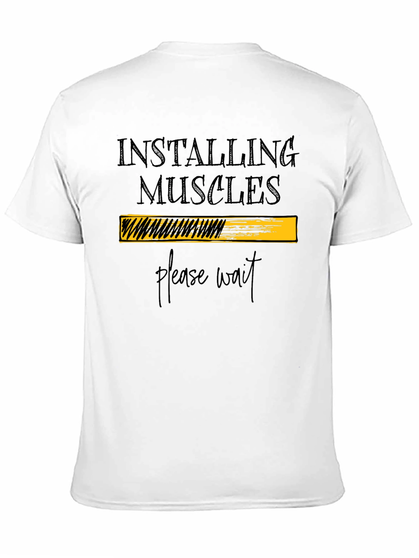 Installing Muscles T-Shirt - Funny Gym Workout Tee