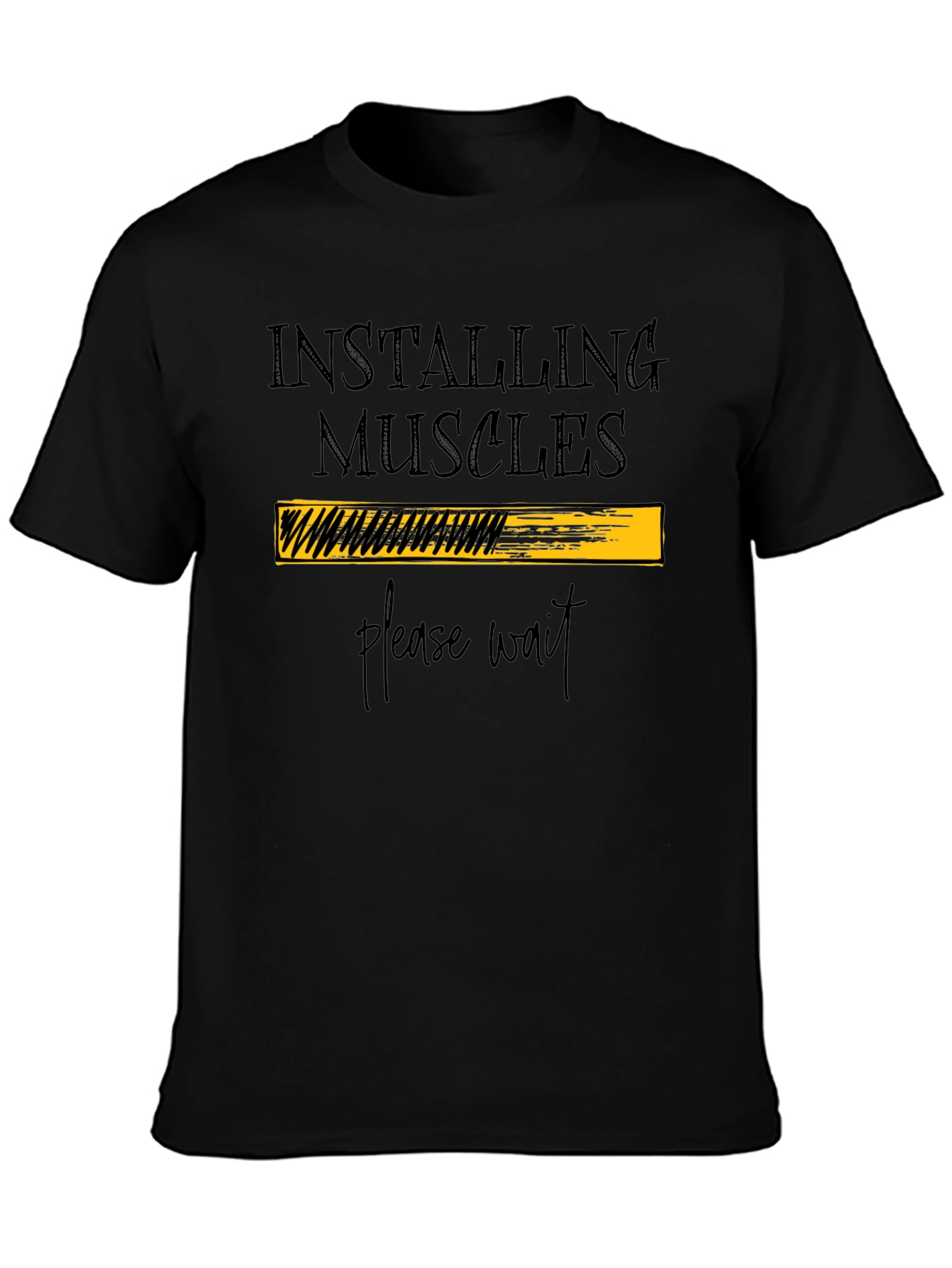 Installing Muscles T-Shirt - Funny Gym Workout Tee