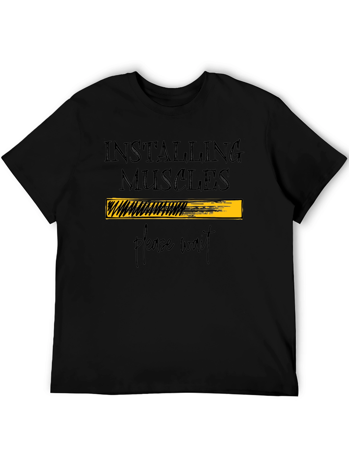 Installing Muscles T-Shirt - Funny Gym Workout Tee