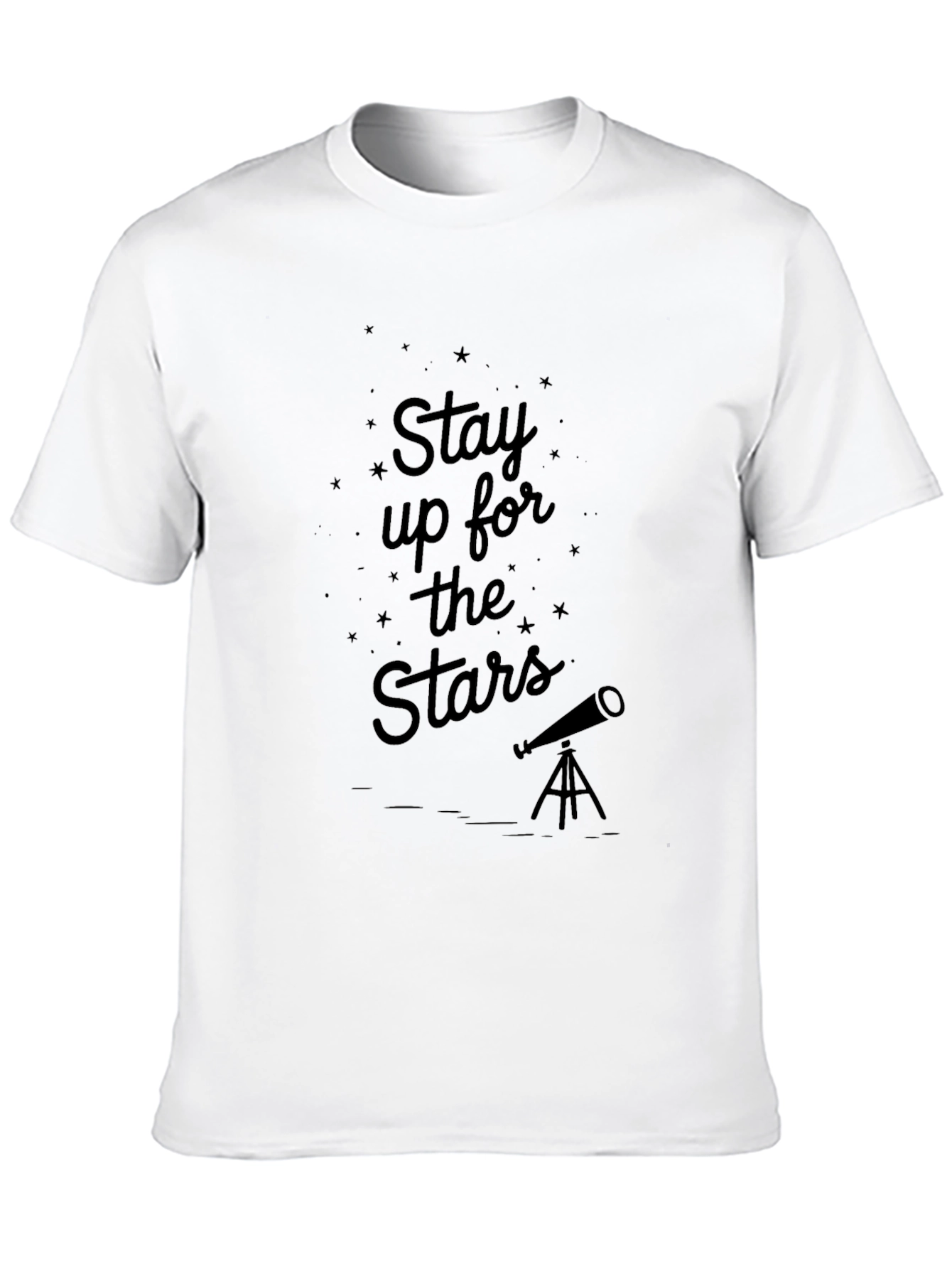 Stay Up For The Stars Black T-Shirt