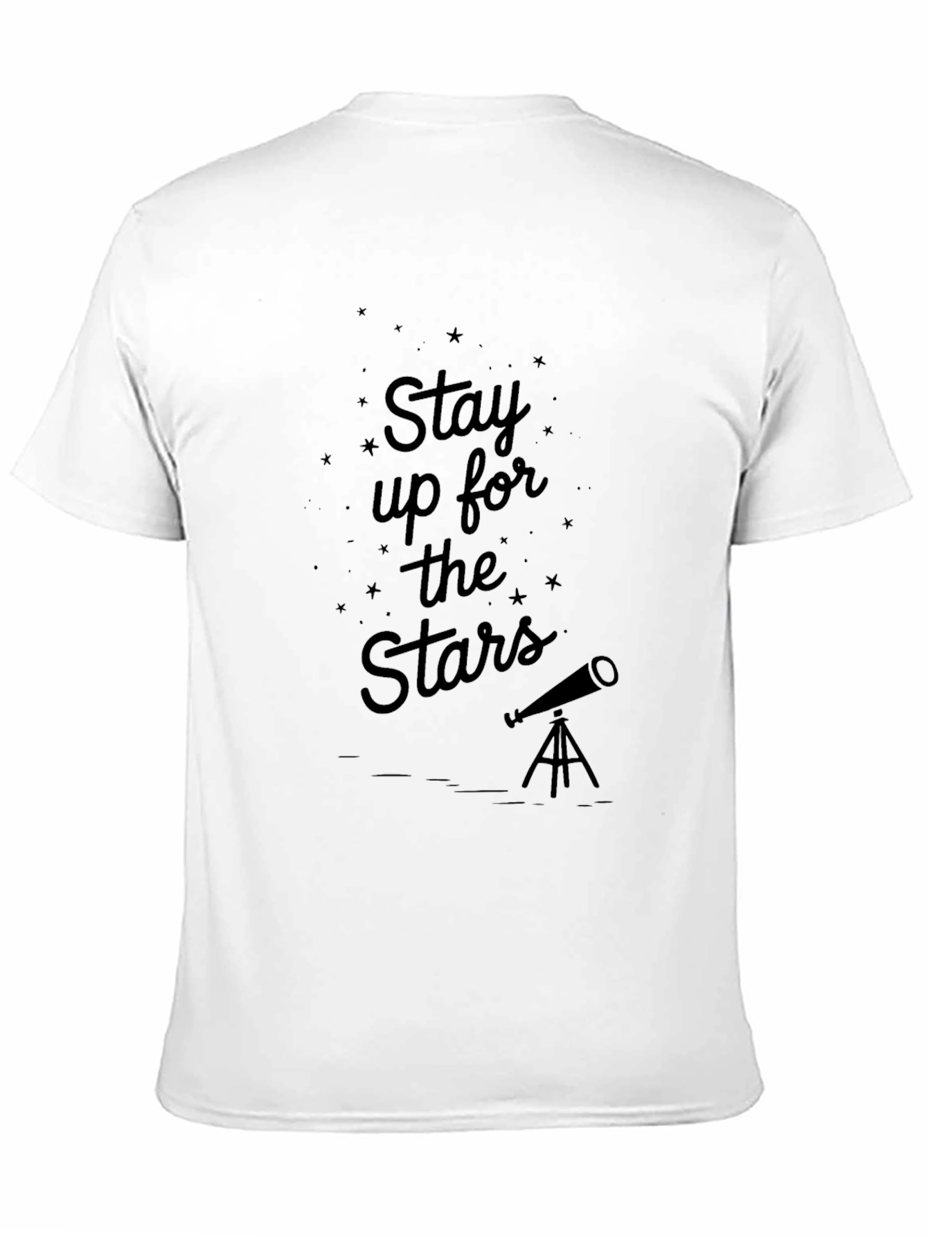 Stay Up For The Stars Black T-Shirt