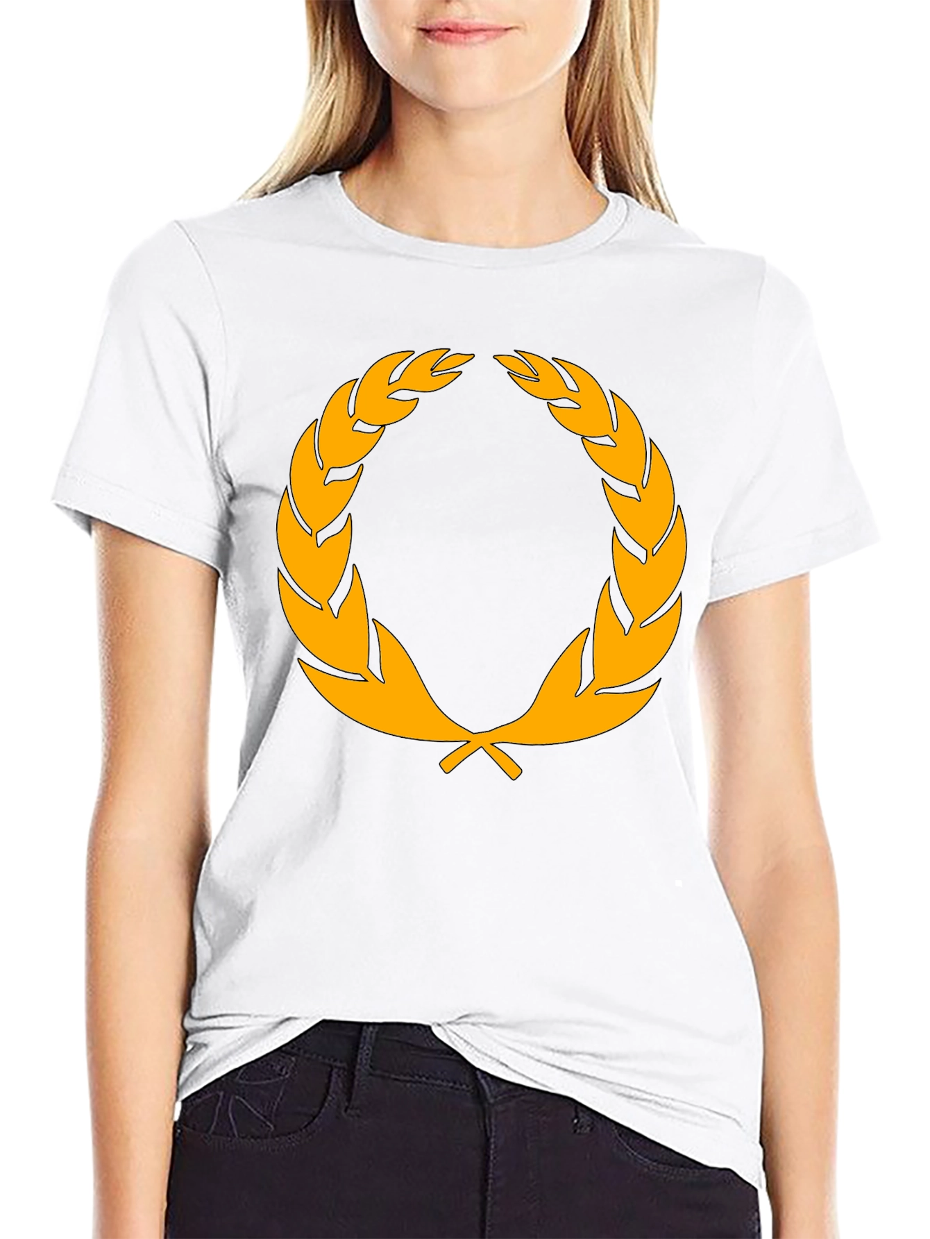 Laurel Wreath Graphic Tee - Classic Style