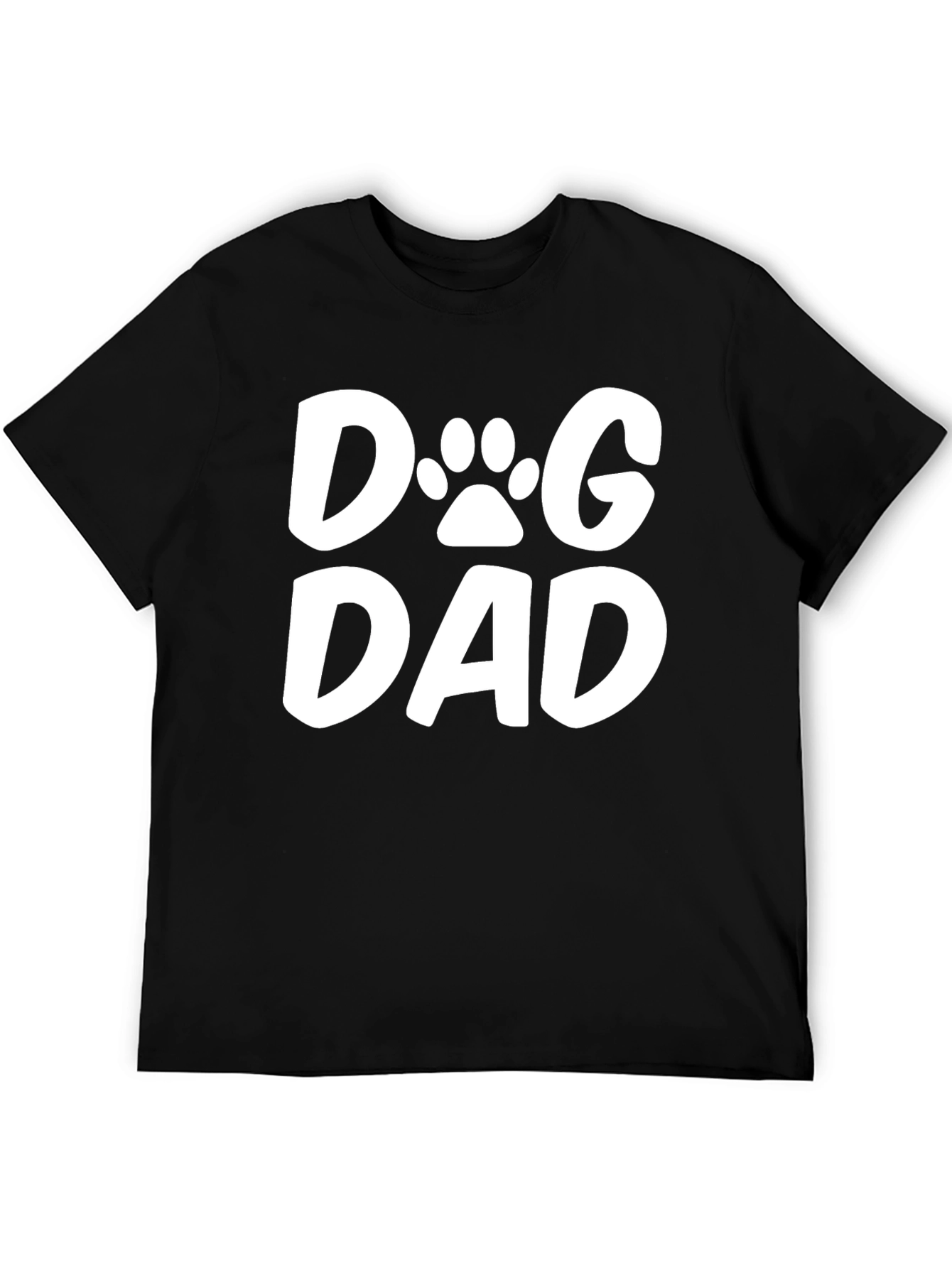 Dog Dad T-Shirt - Black Cotton Blend Tee