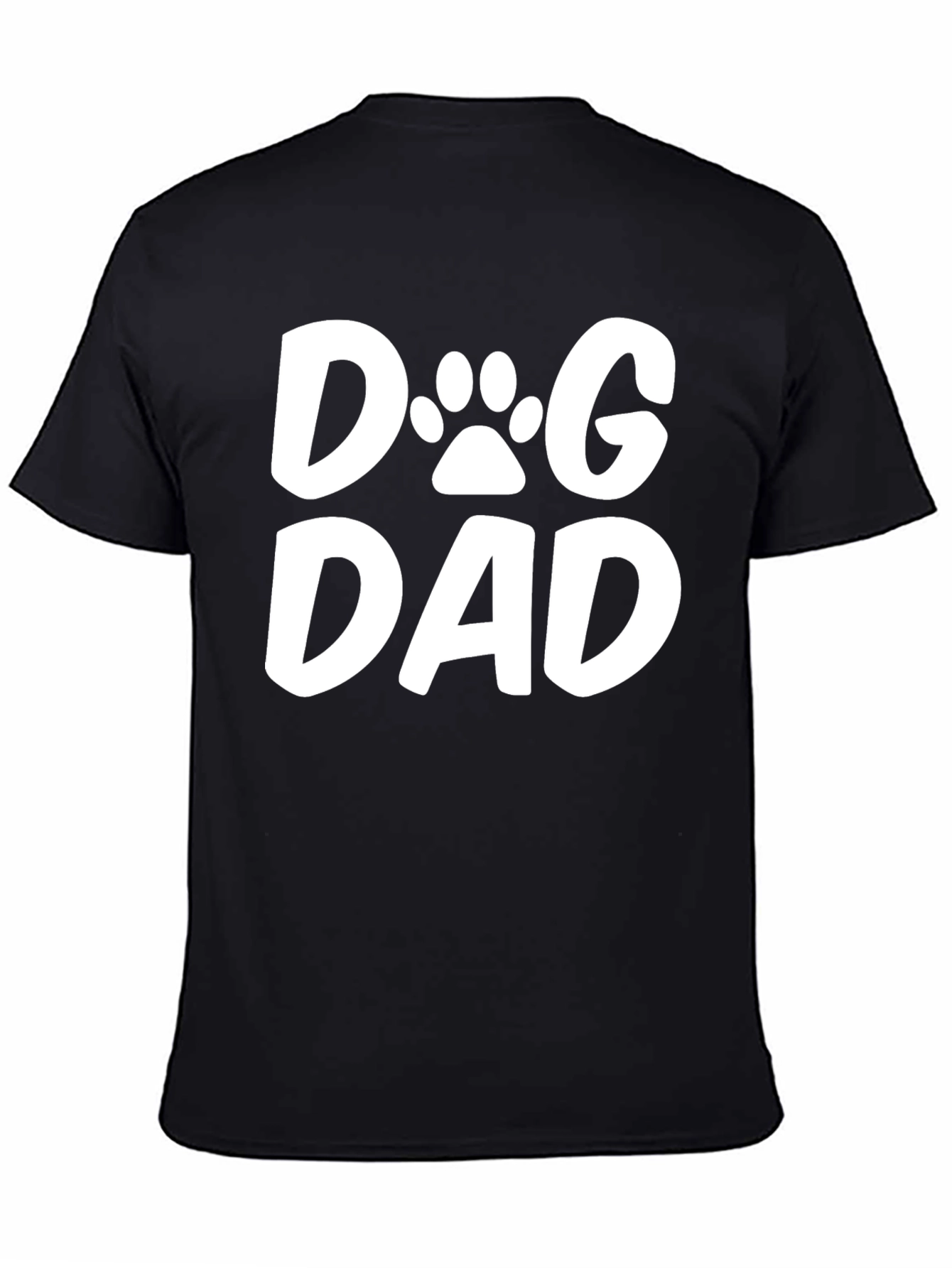 Dog Dad T-Shirt - Black Cotton Blend Tee