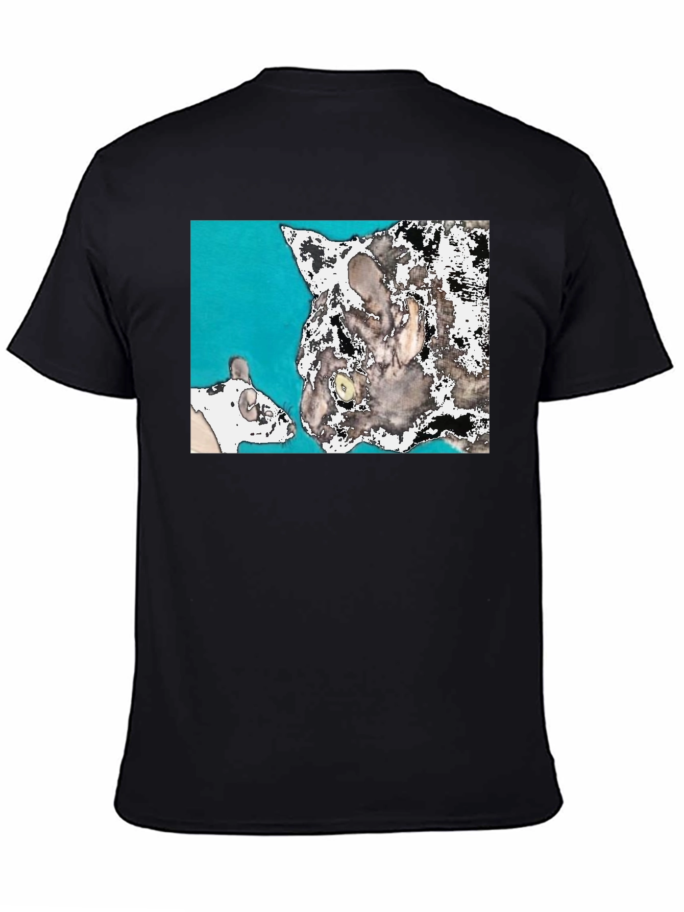 Cat & Mouse Tee - Quirky Graphic T-Shirt