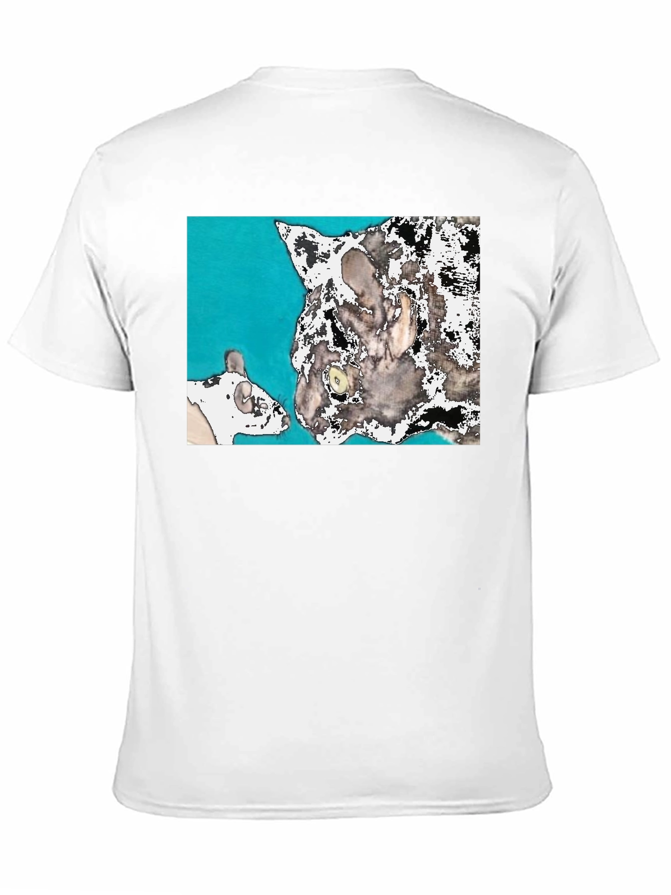 Cat & Mouse Tee - Quirky Graphic T-Shirt