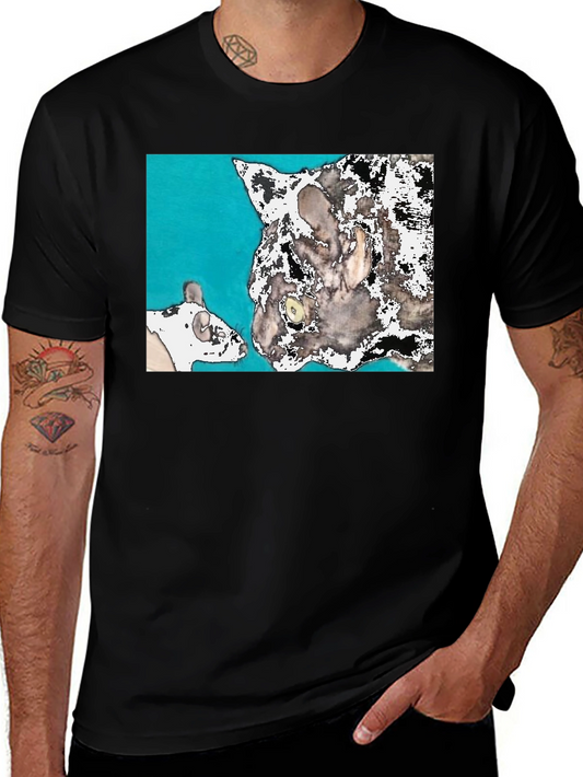 Cat & Mouse Tee - Quirky Graphic T-Shirt