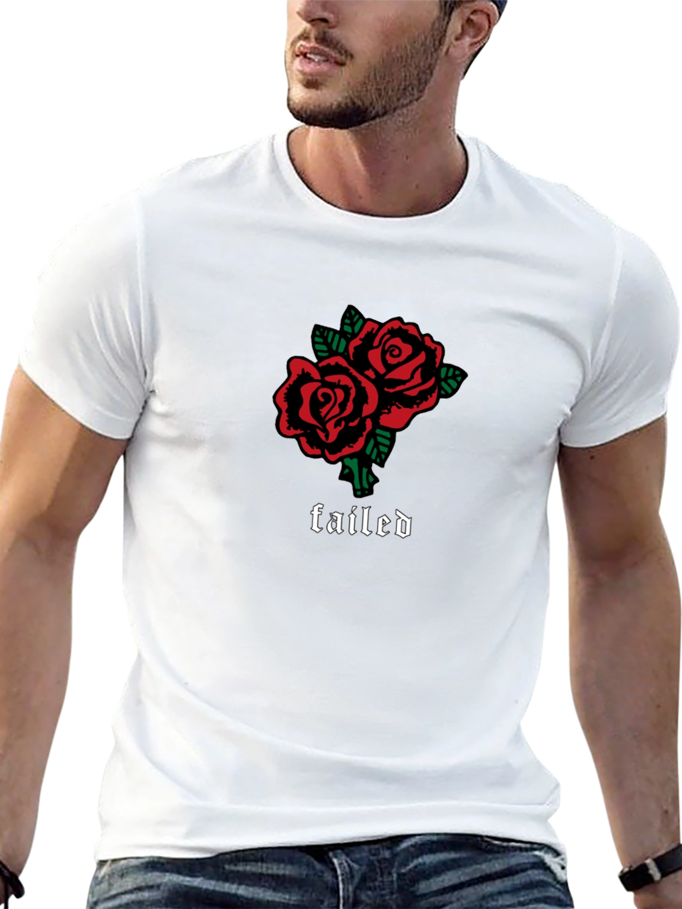 Failed Roses Graphic Tee - Black