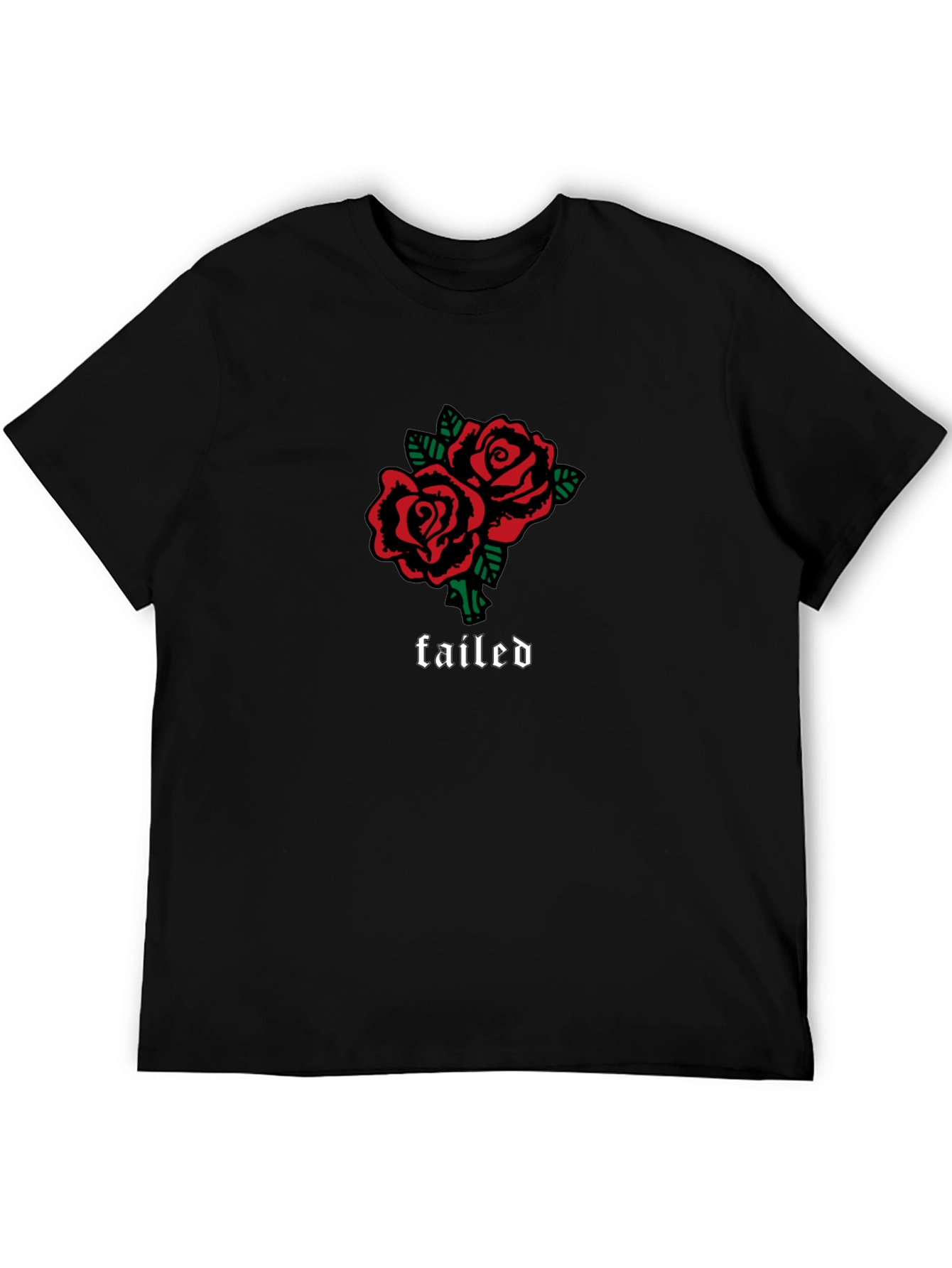 Failed Roses Graphic Tee - Black