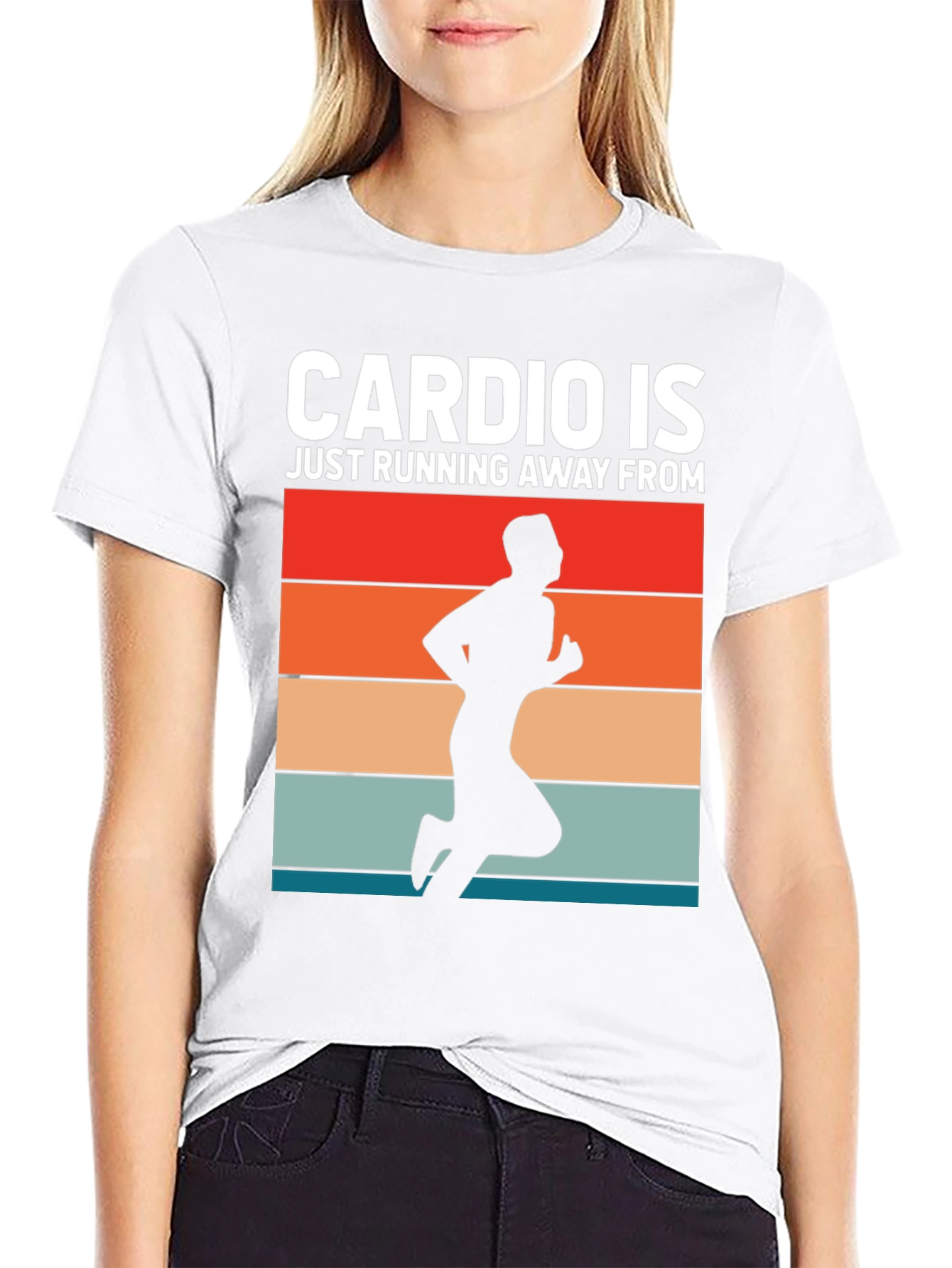 Cardio Running Retro Graphic T-Shirt