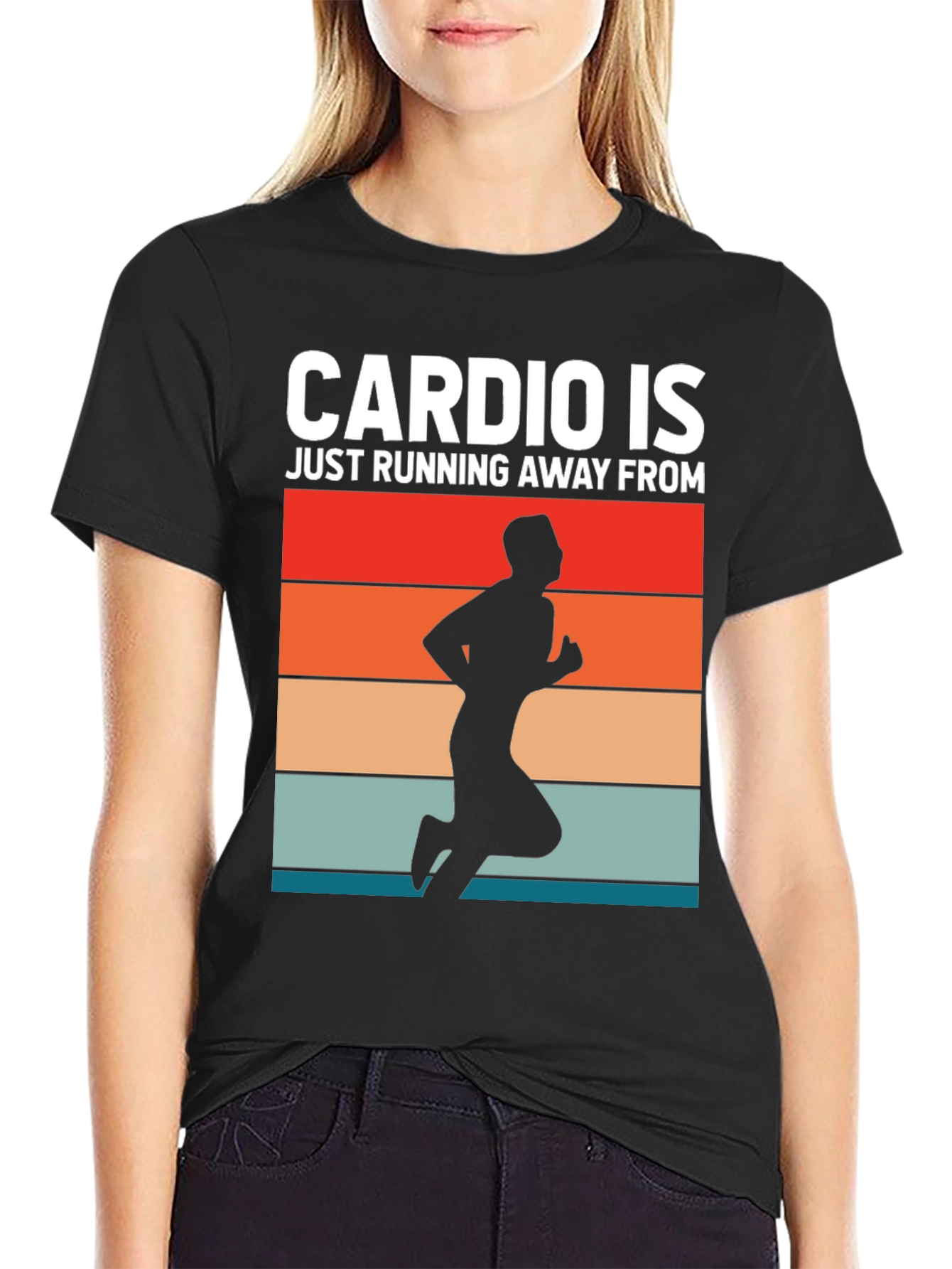 Cardio Running Retro Graphic T-Shirt