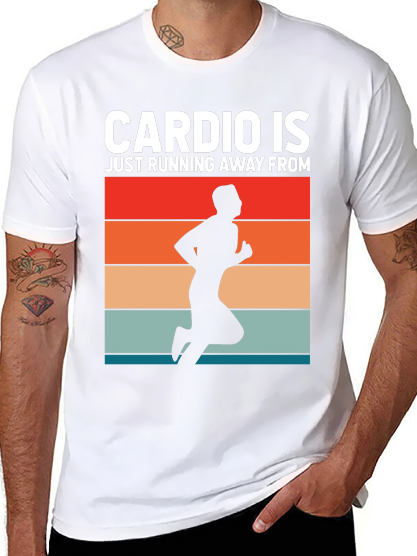 Cardio Running Retro Graphic T-Shirt
