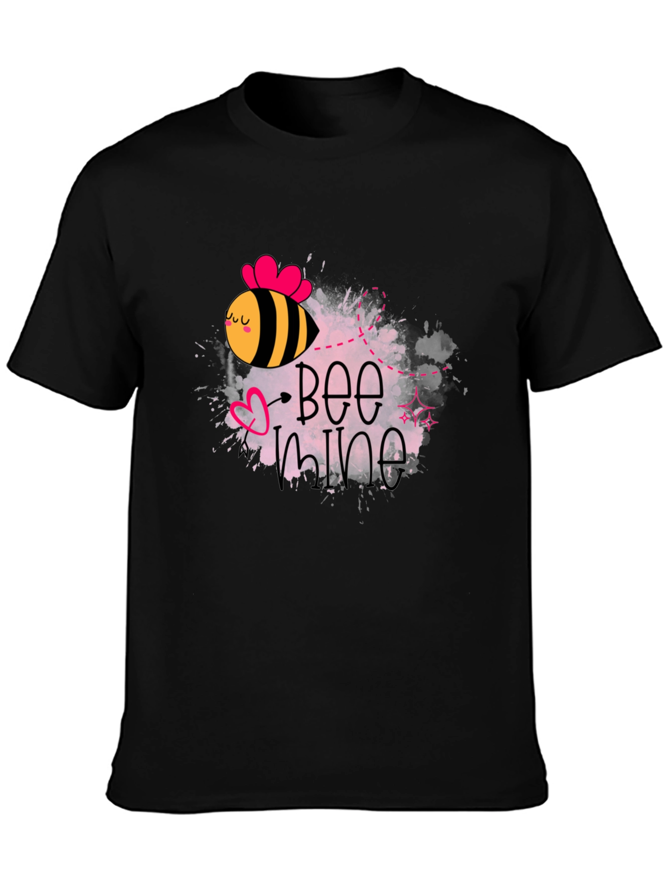 Bee Mine Valentines Day Graphic T-Shirt