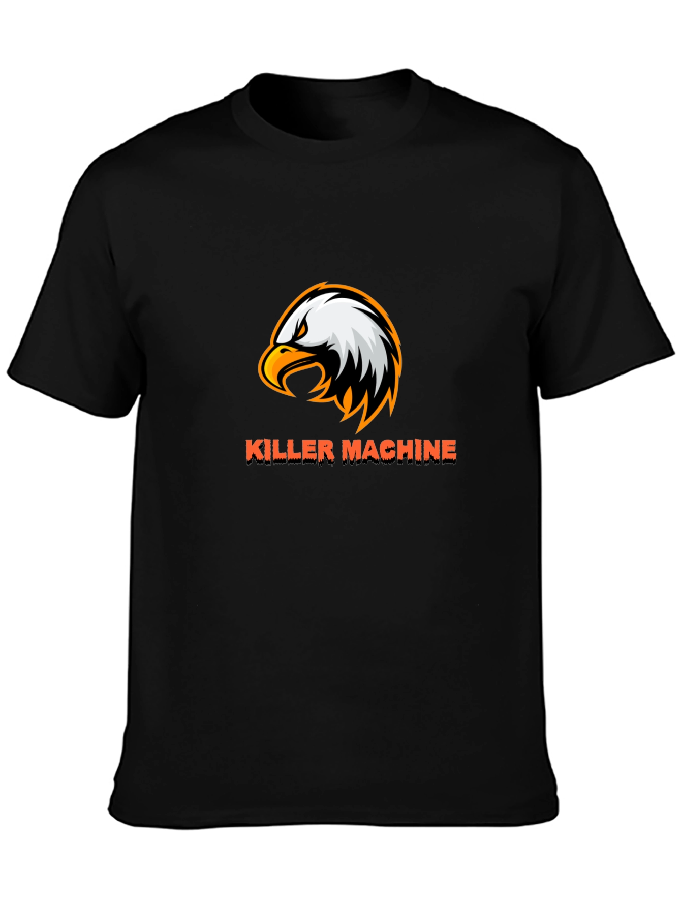 Killer Machine Eagle Graphic Black T-Shirt