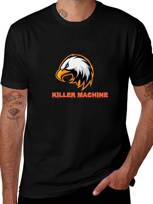 Killer Machine Eagle Graphic Black T-Shirt