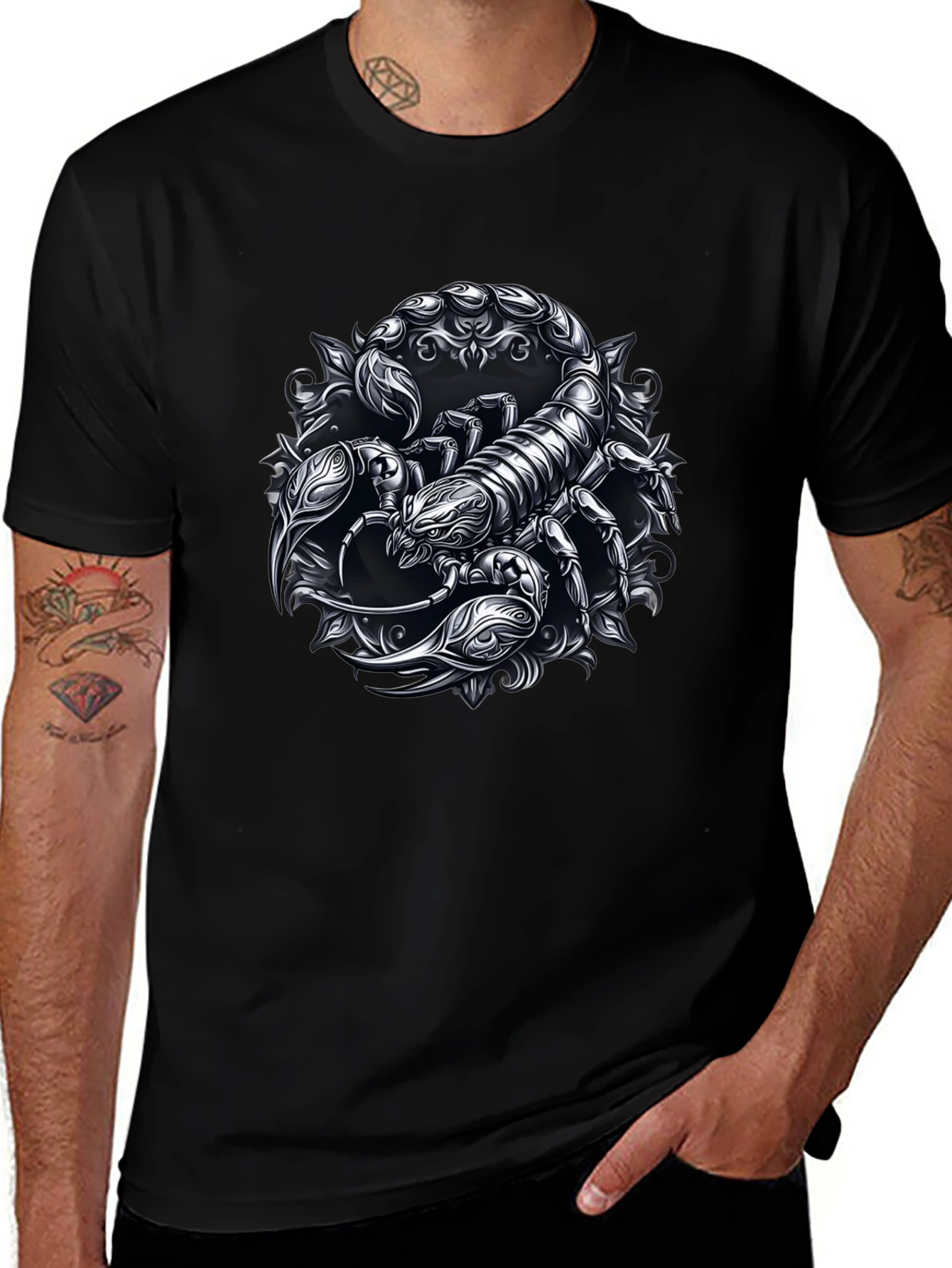 Scorpion Graphic Black T-Shirt