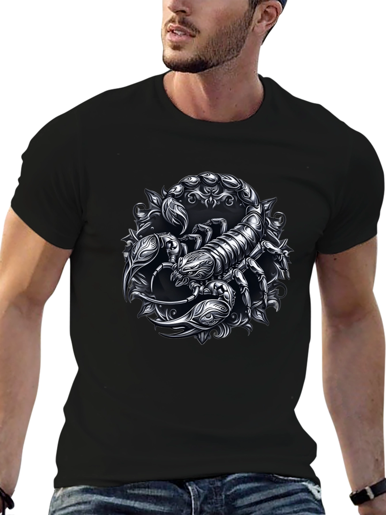Scorpion Graphic Black T-Shirt