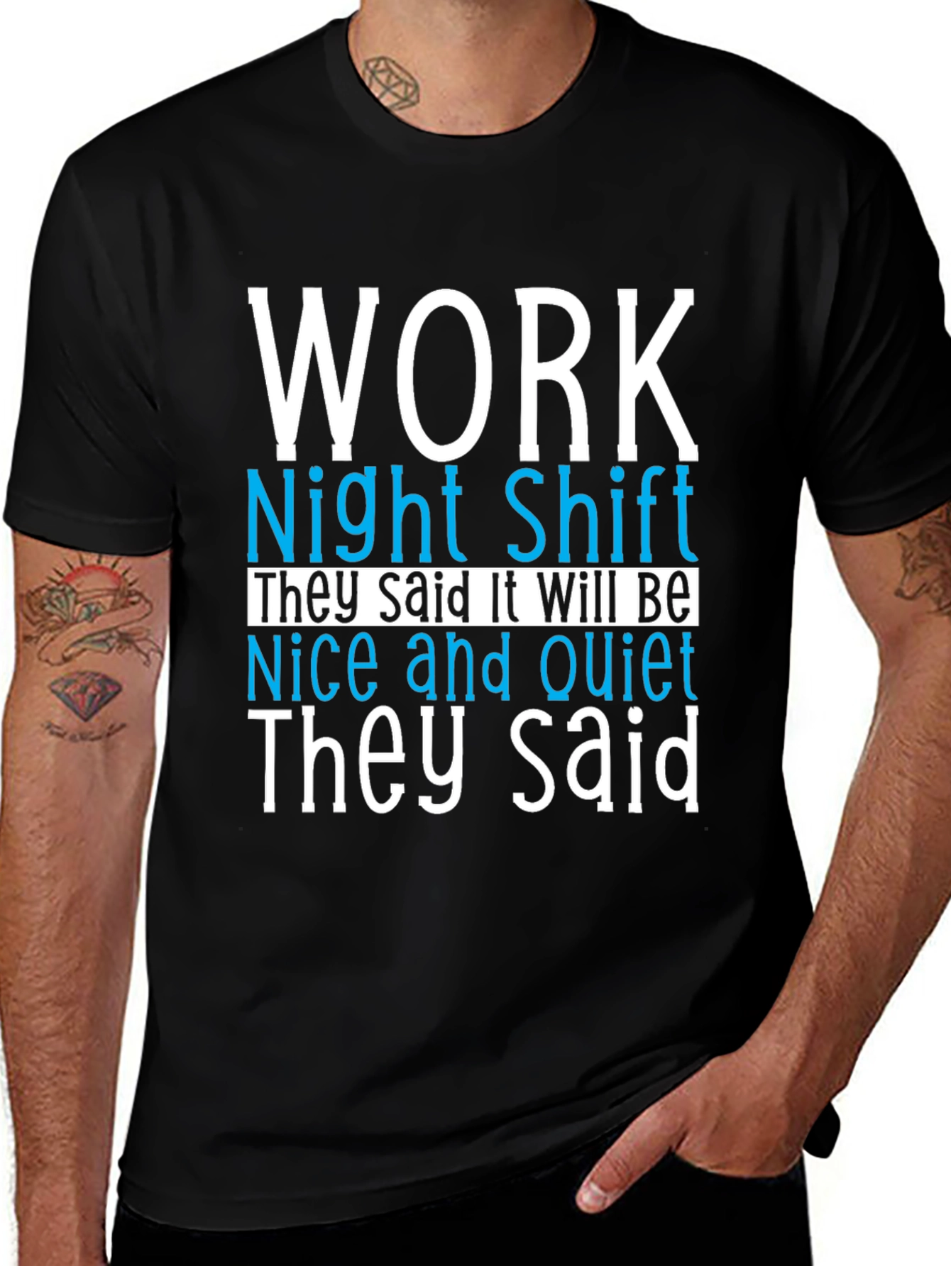 Night Shift Work Humor T-Shirt