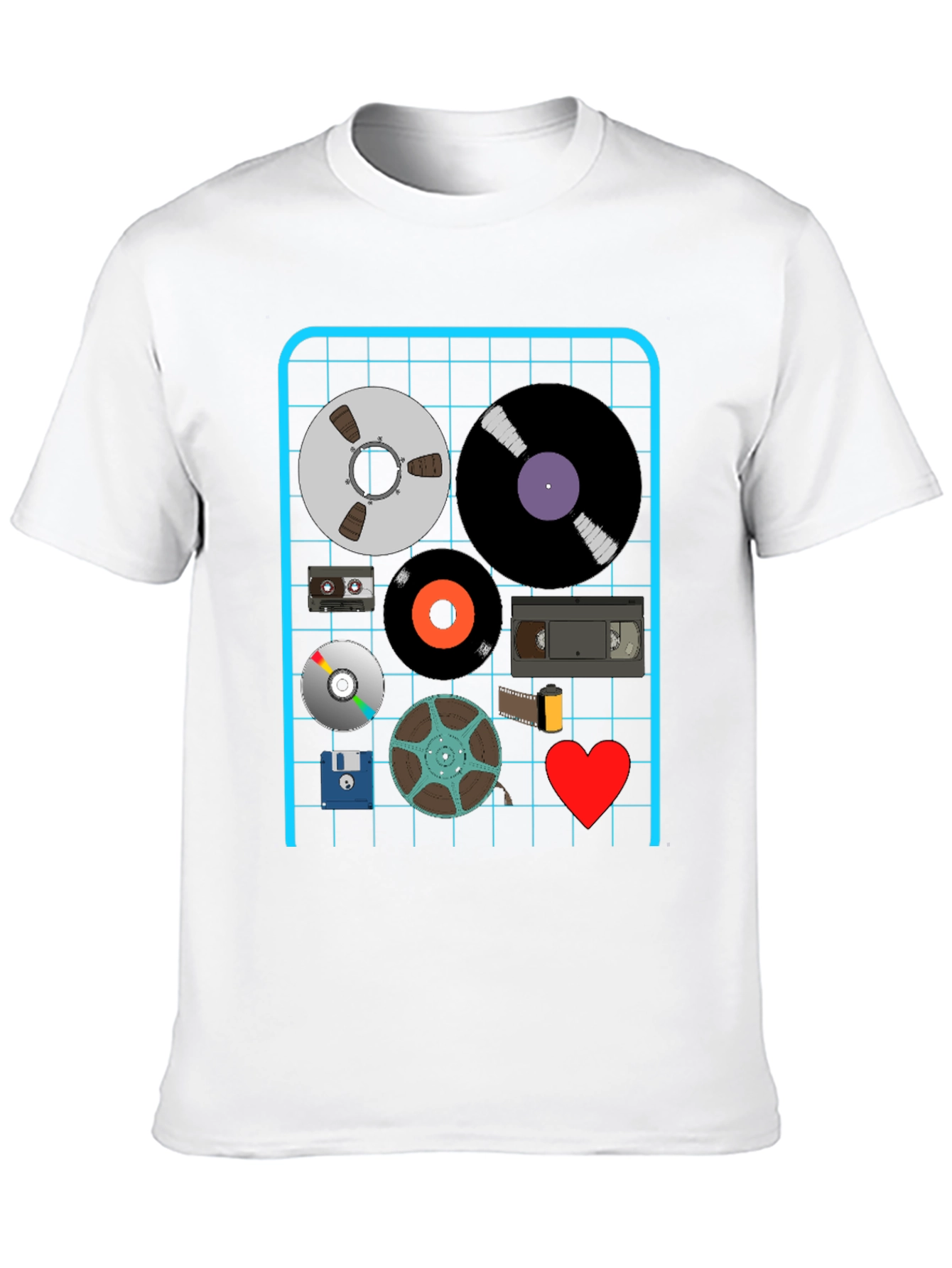 Retro Media Black T-Shirt
