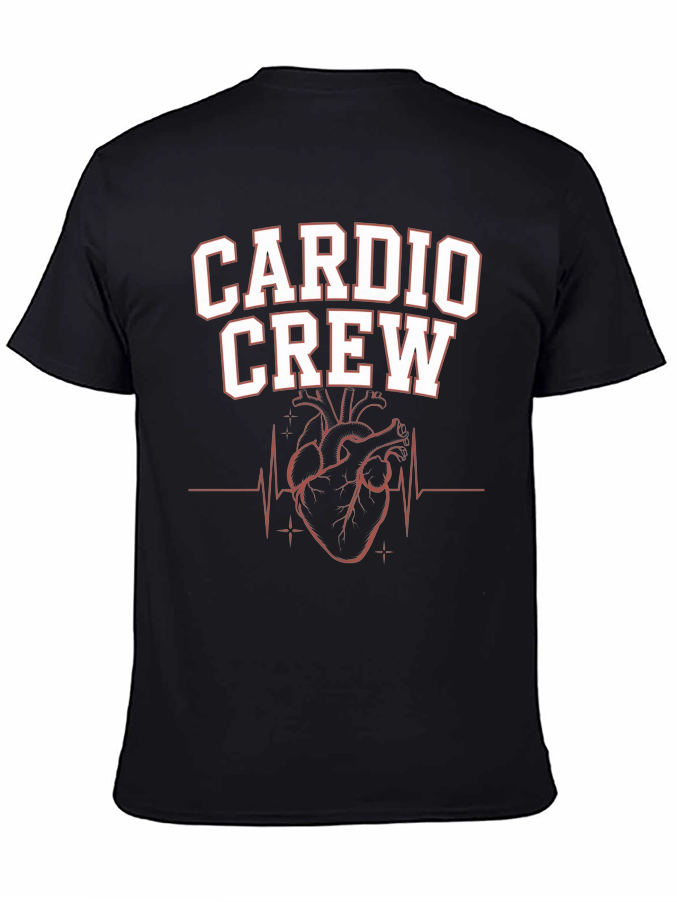 Cardio Crew Black Graphic T-Shirt