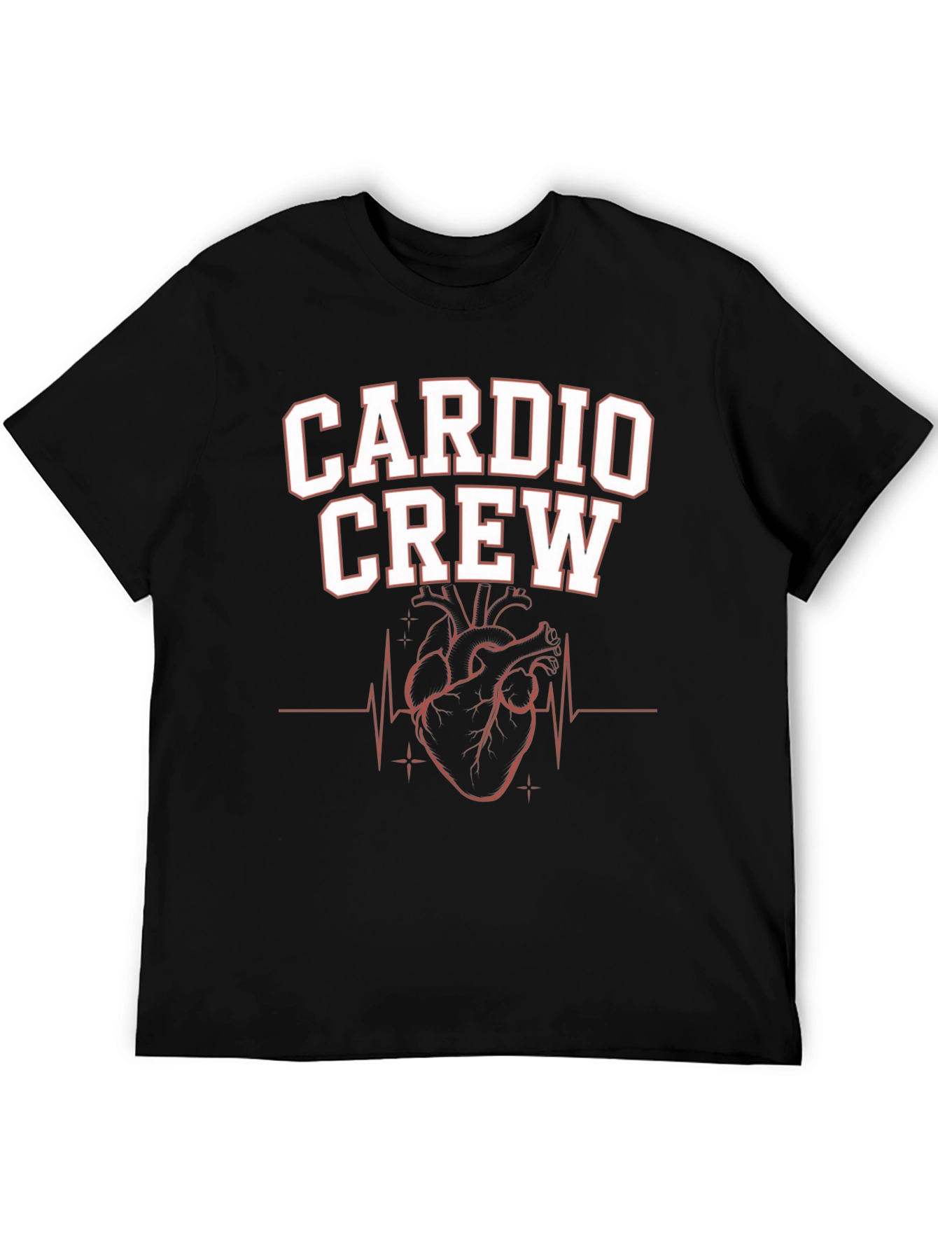 Cardio Crew Black Graphic T-Shirt