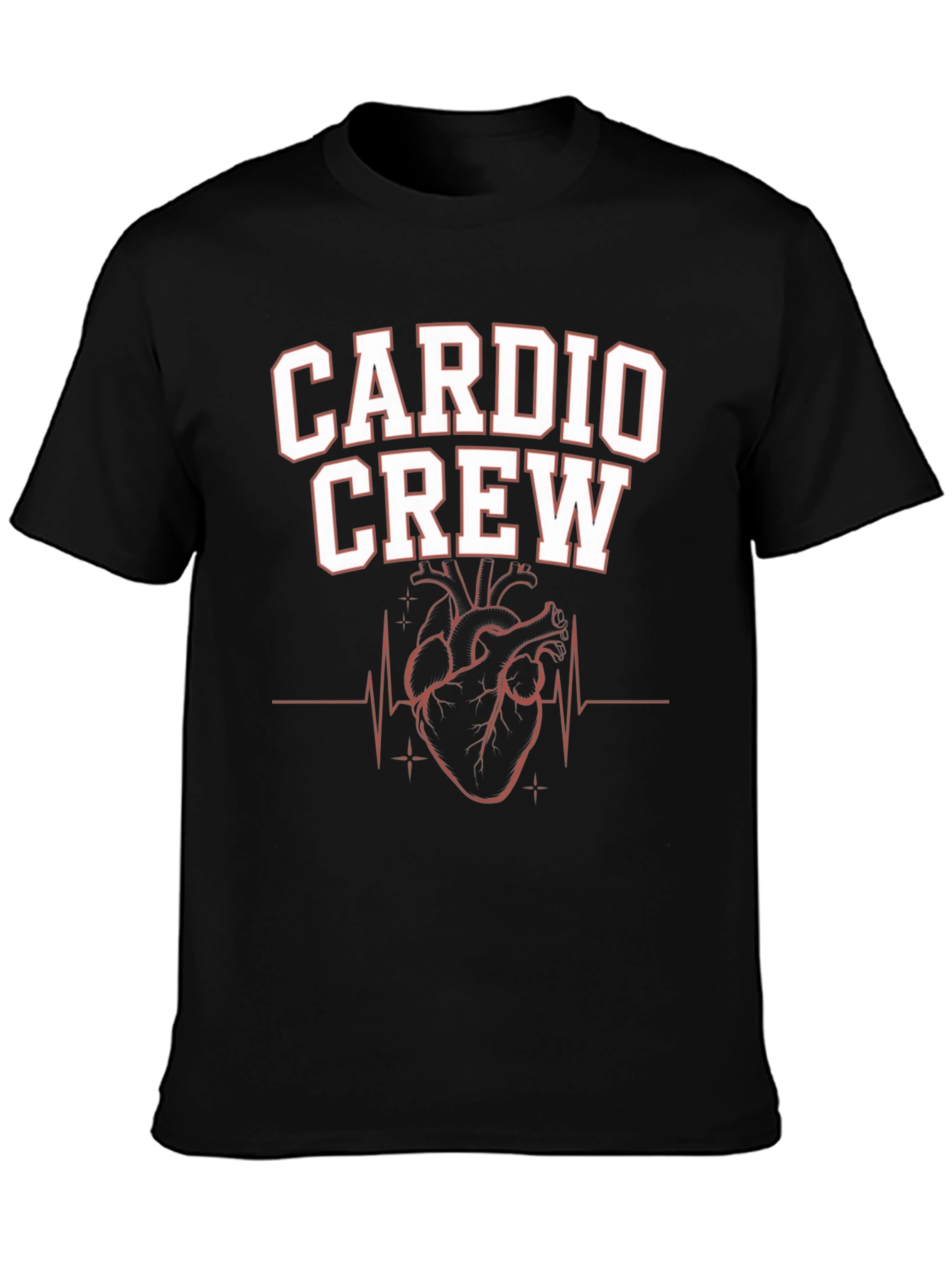 Cardio Crew Black Graphic T-Shirt