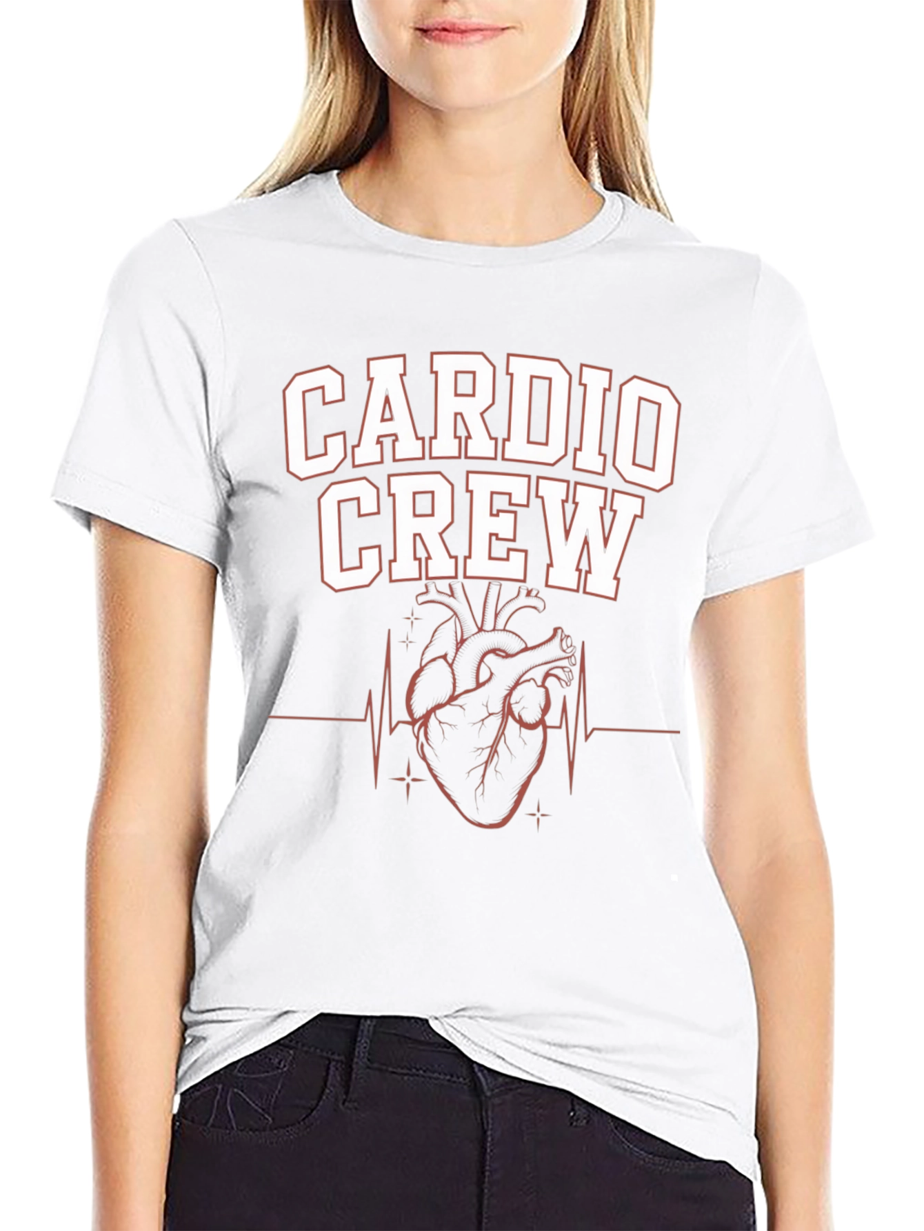 Cardio Crew Black Graphic T-Shirt