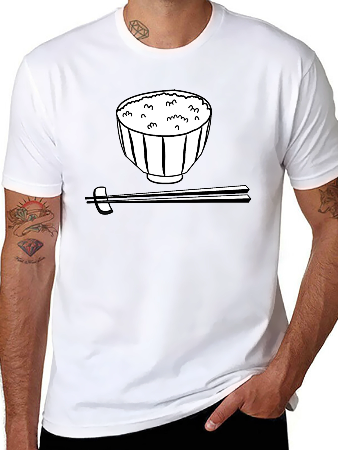 Rice Bowl Graphic Tee - Unisex Casual Style