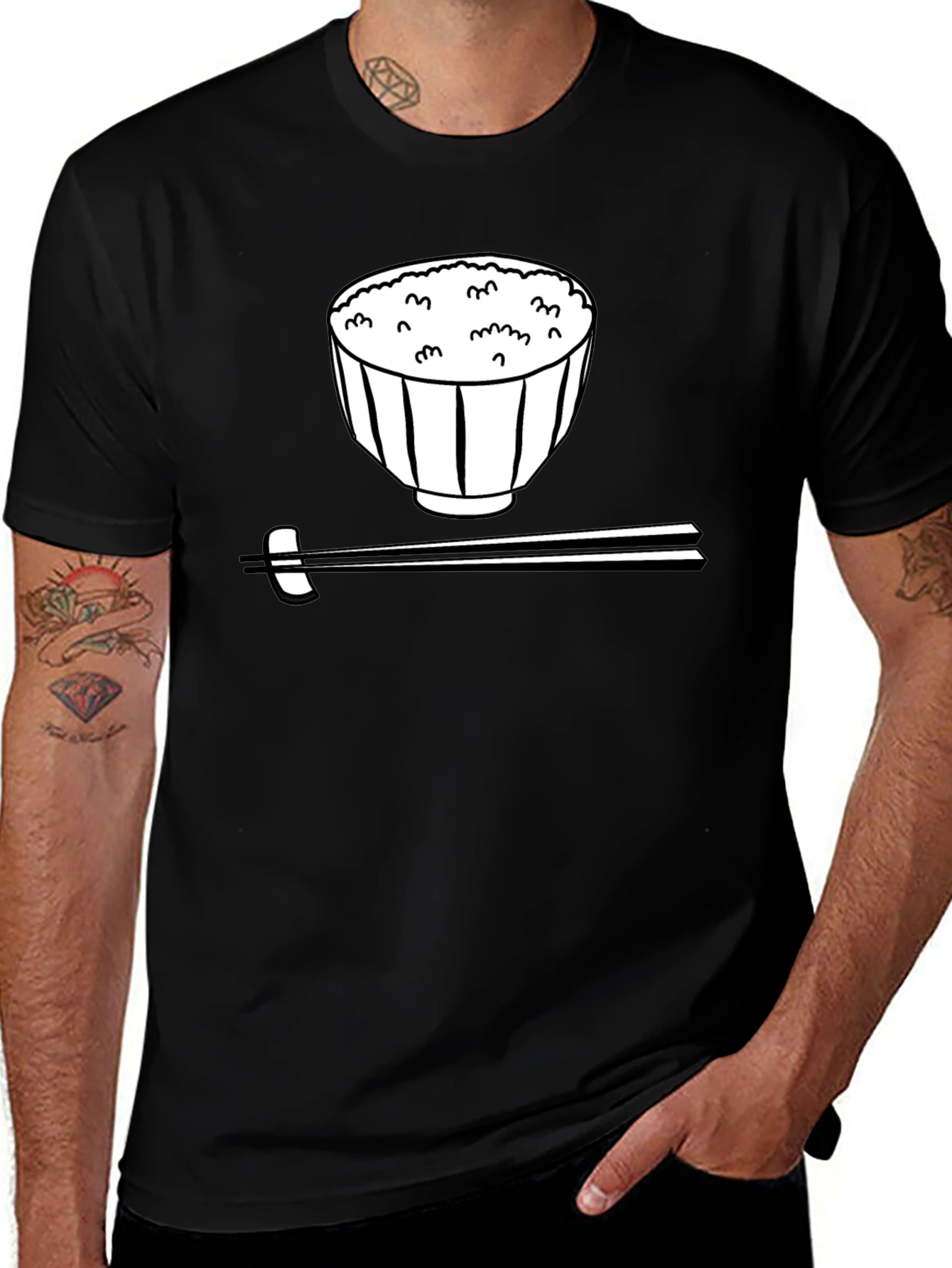 Rice Bowl Graphic Tee - Unisex Casual Style