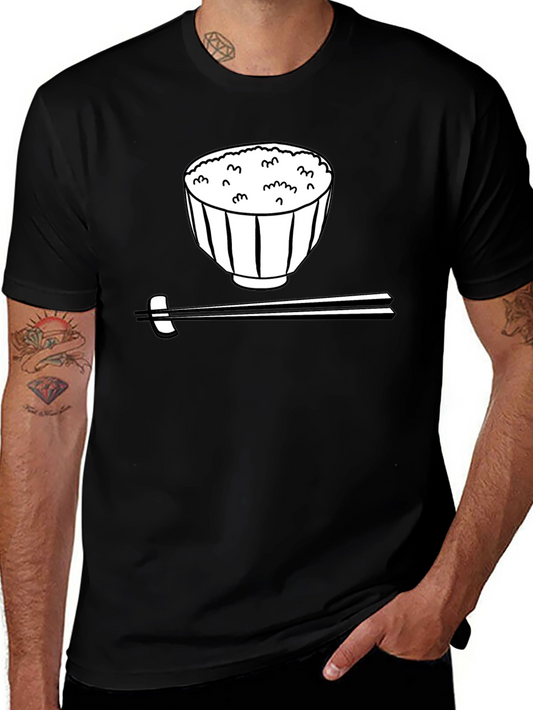 Rice Bowl Graphic Tee - Unisex Casual Style