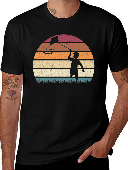 Retro Sunset Kite T-Shirt