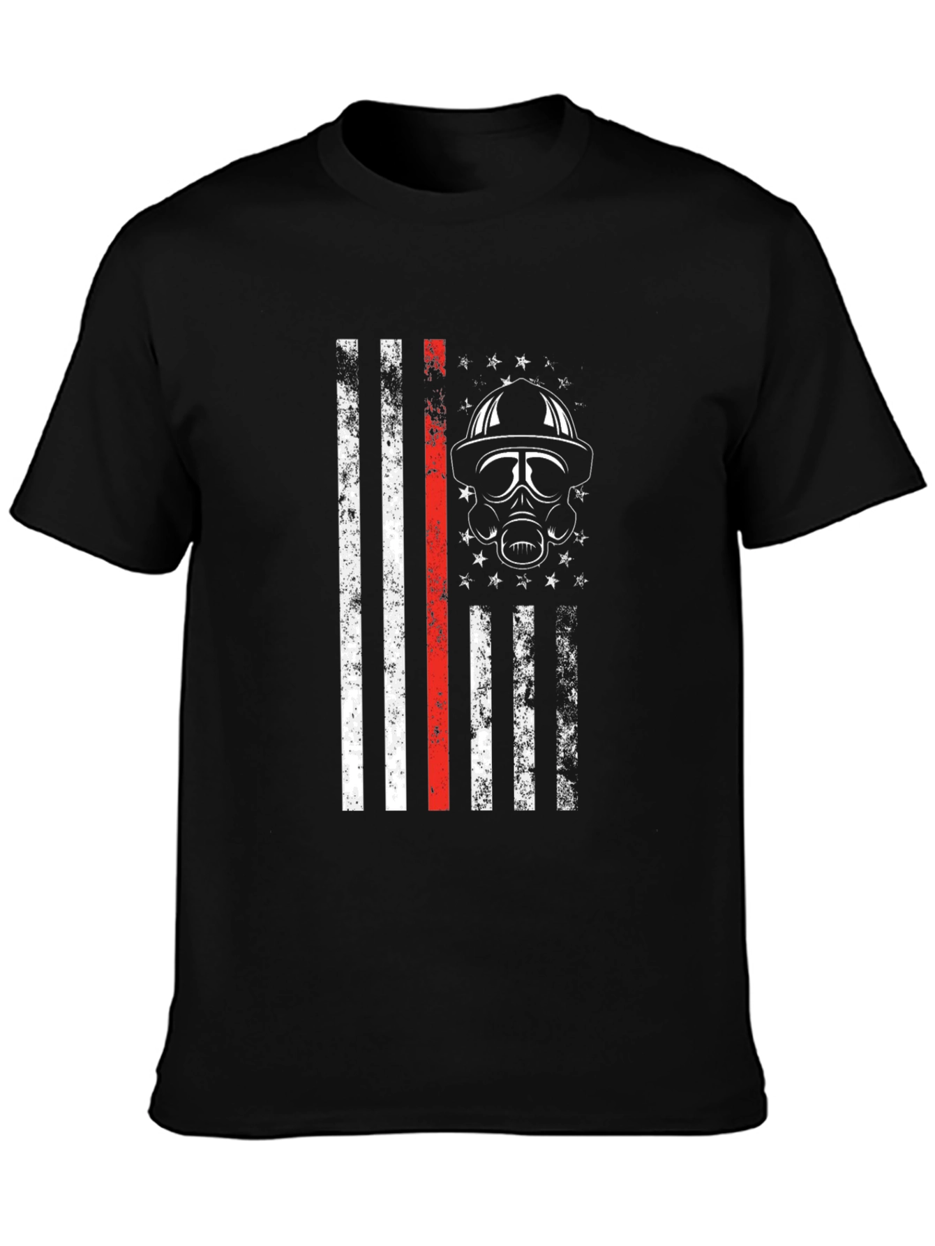 Firefighter Flag T-Shirt - Thin Red Line