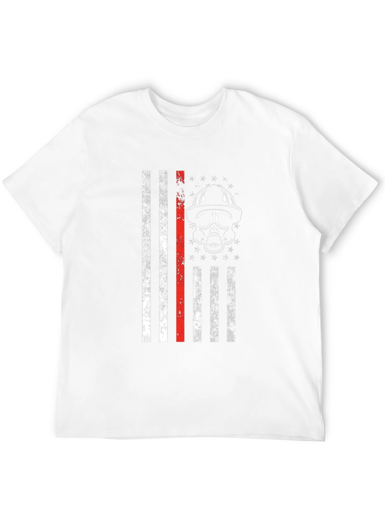 Firefighter Flag T-Shirt - Thin Red Line
