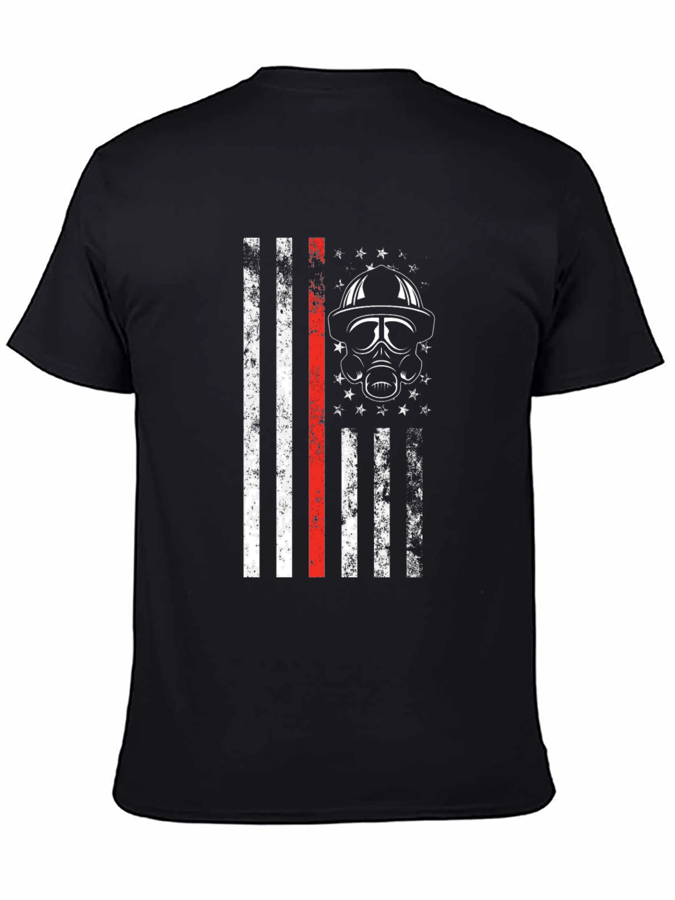 Firefighter Flag T-Shirt - Thin Red Line