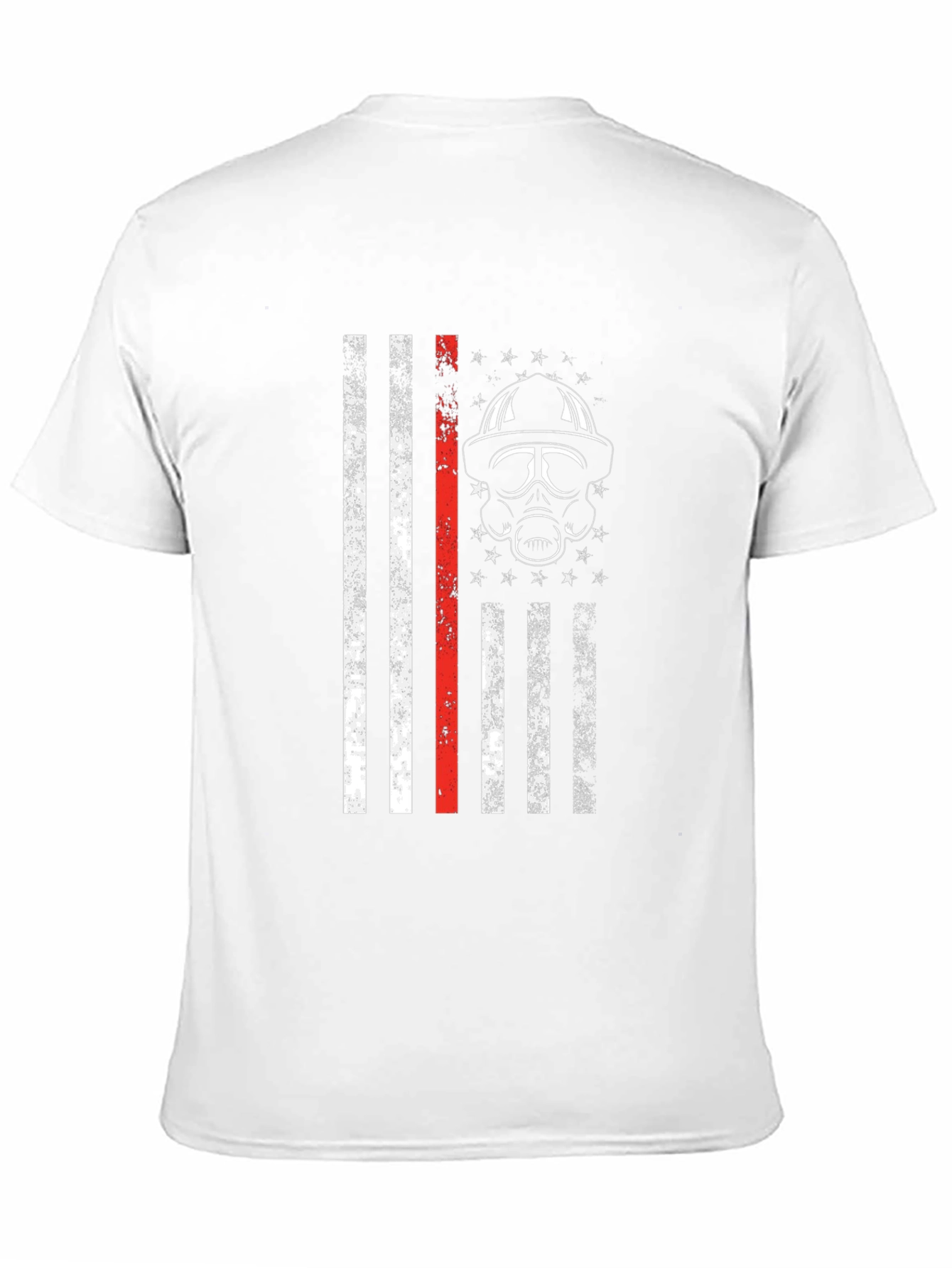 Firefighter Flag T-Shirt - Thin Red Line