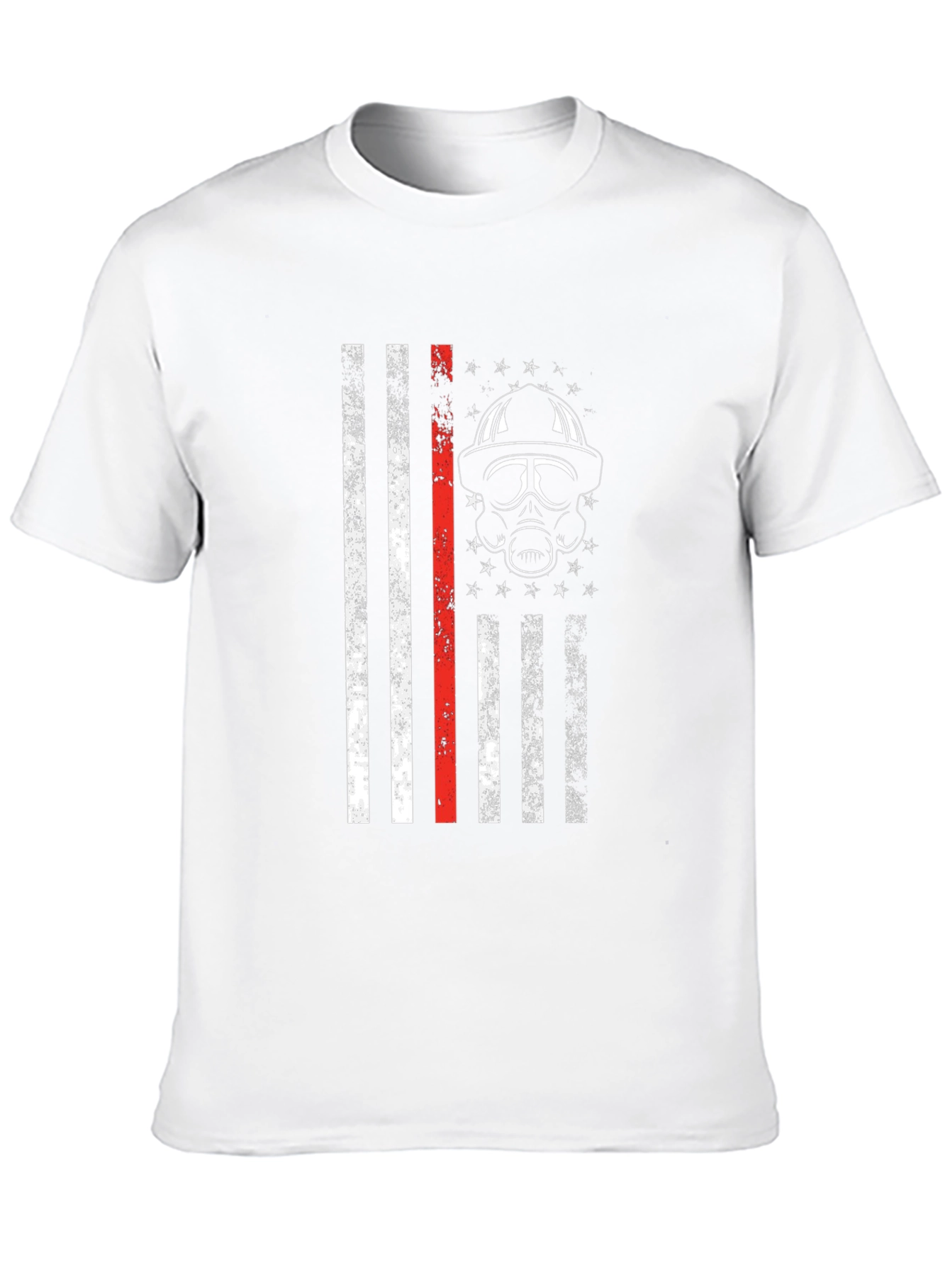 Firefighter Flag T-Shirt - Thin Red Line