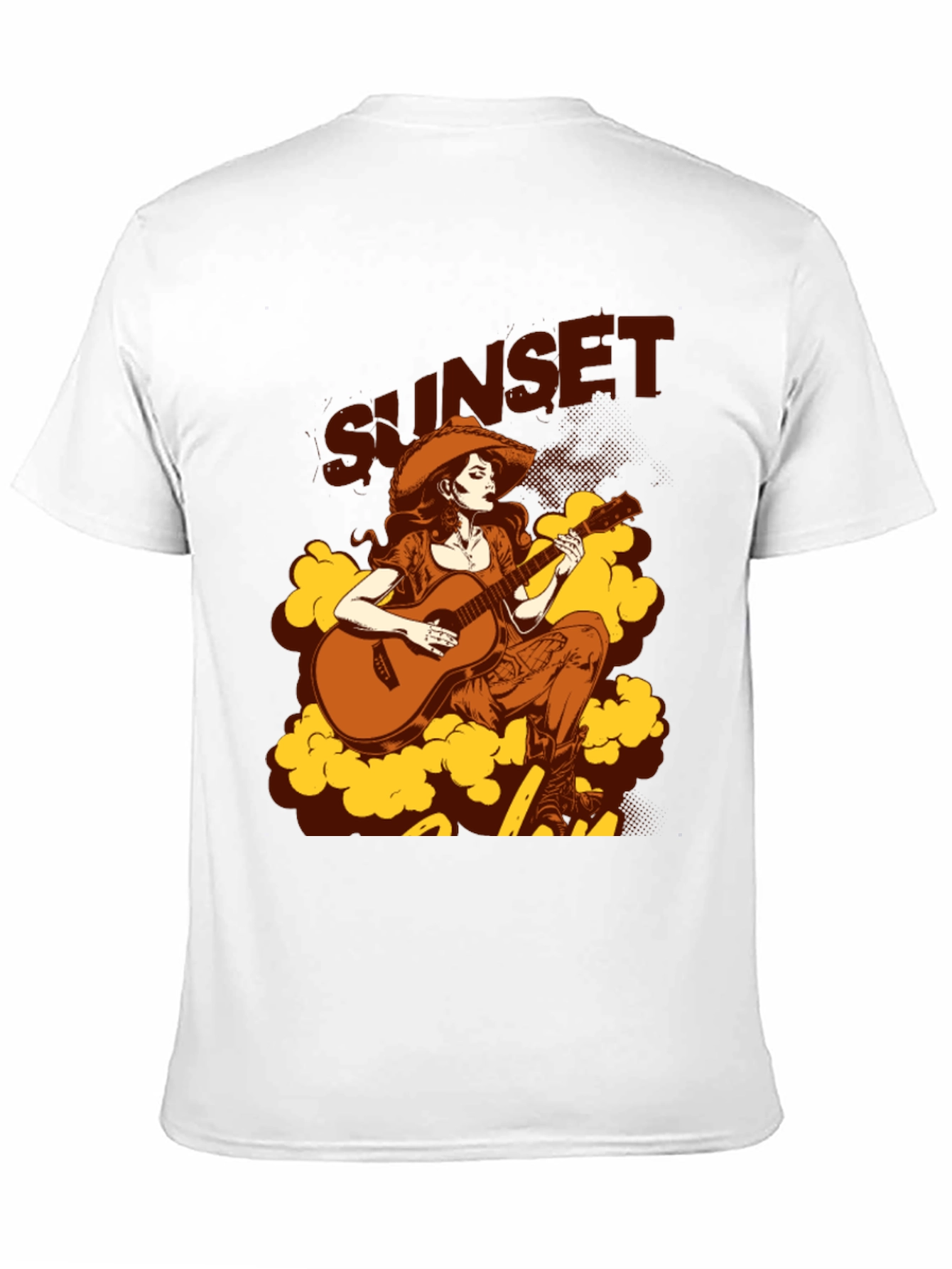 Sunset Cowgirl Graphic Tee - Country Western Style
