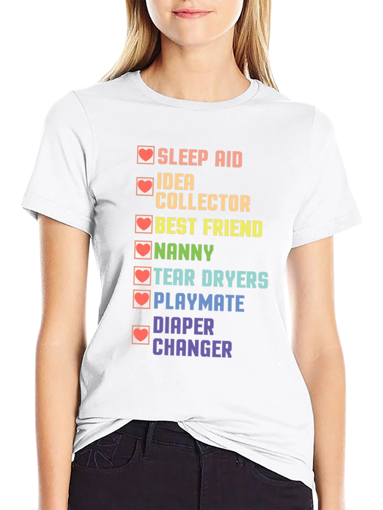 Daddy Checklist Black T-Shirt