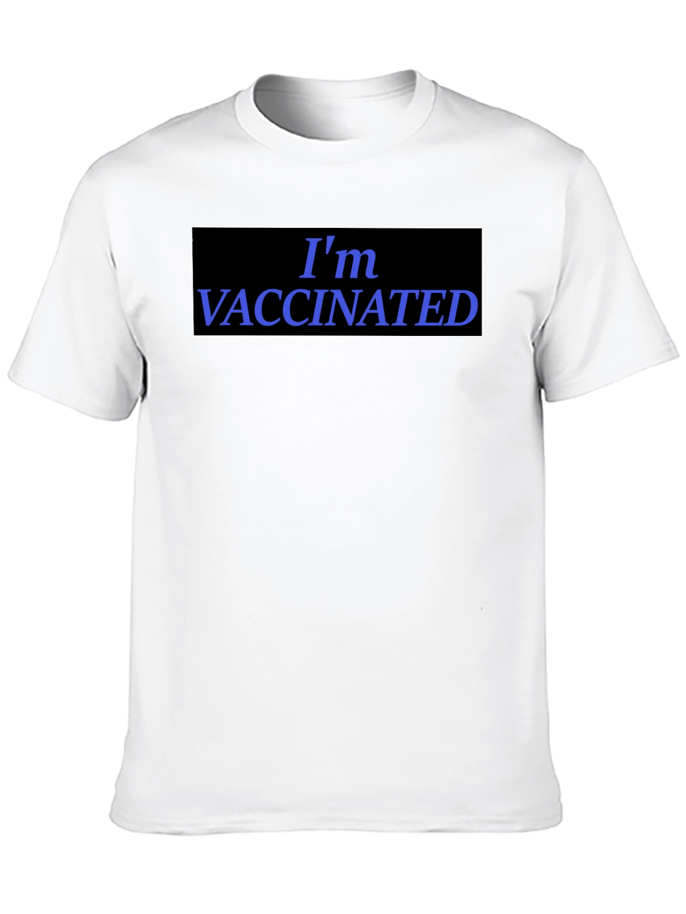 Im Vaccinated Black T-Shirt