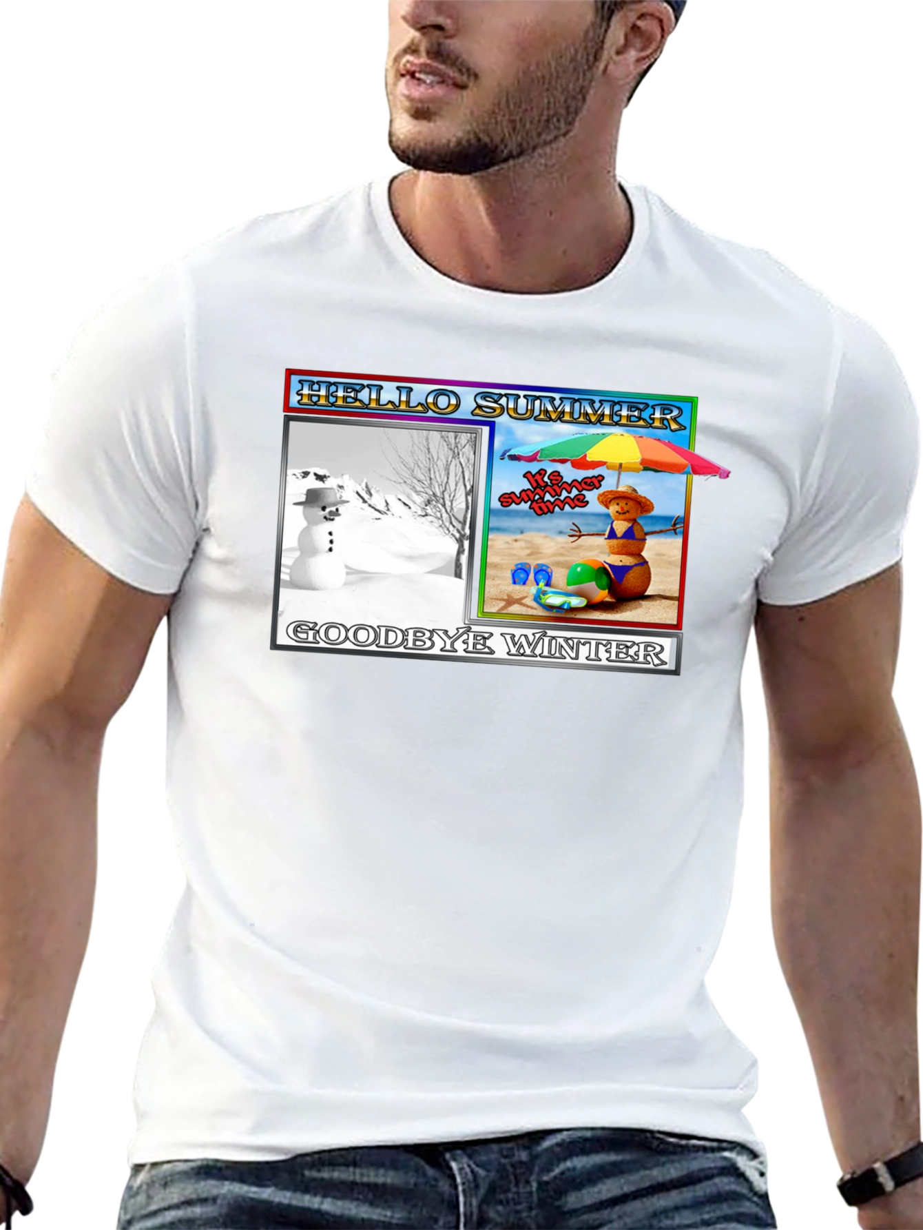 Hello Summer Goodbye Winter Graphic T-Shirt