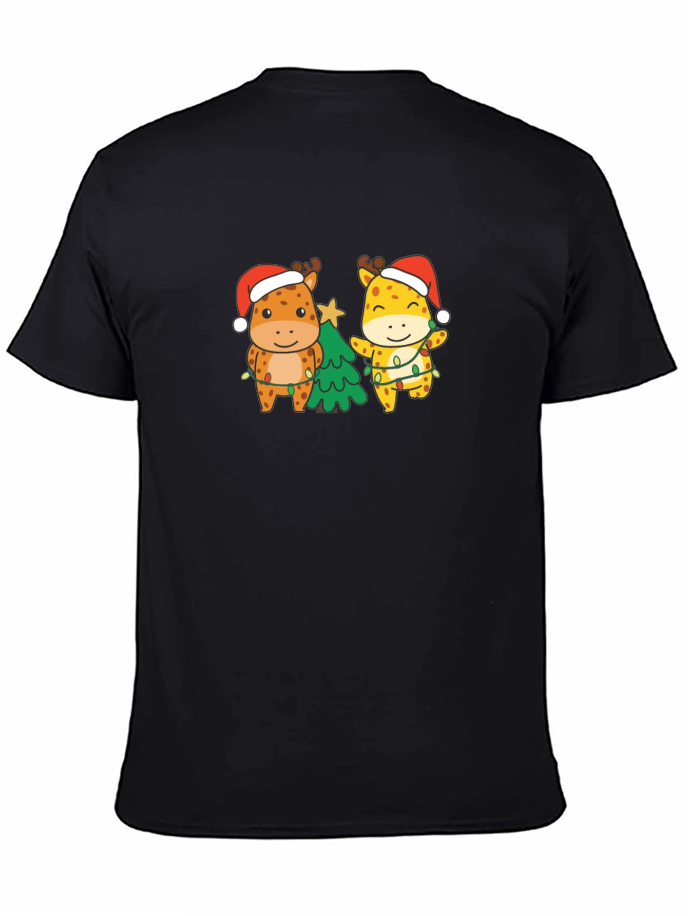 Christmas Giraffe T-Shirt - Holiday Gift
