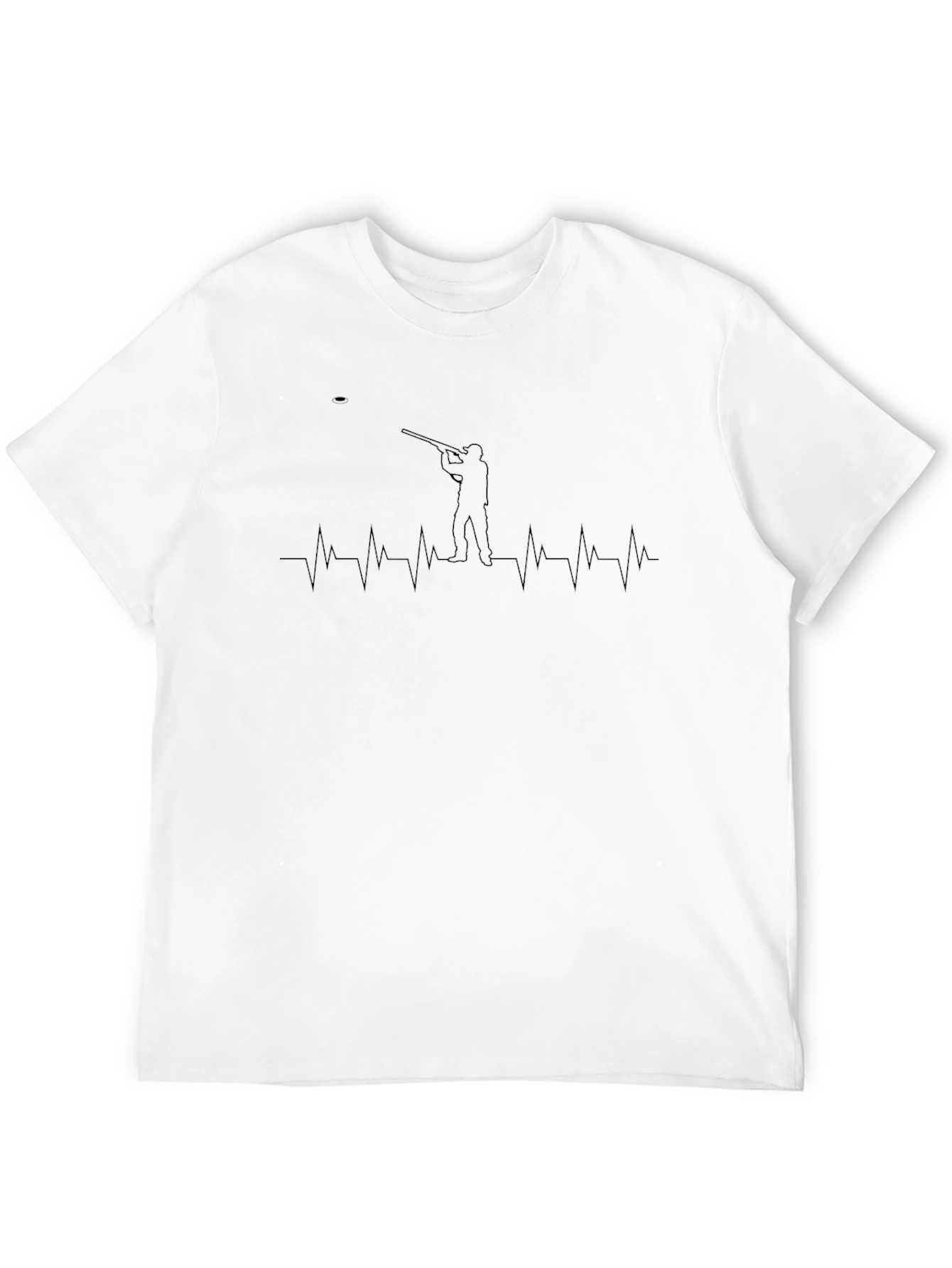 Hunting Heartbeat T-Shirt - Black Graphic Tee
