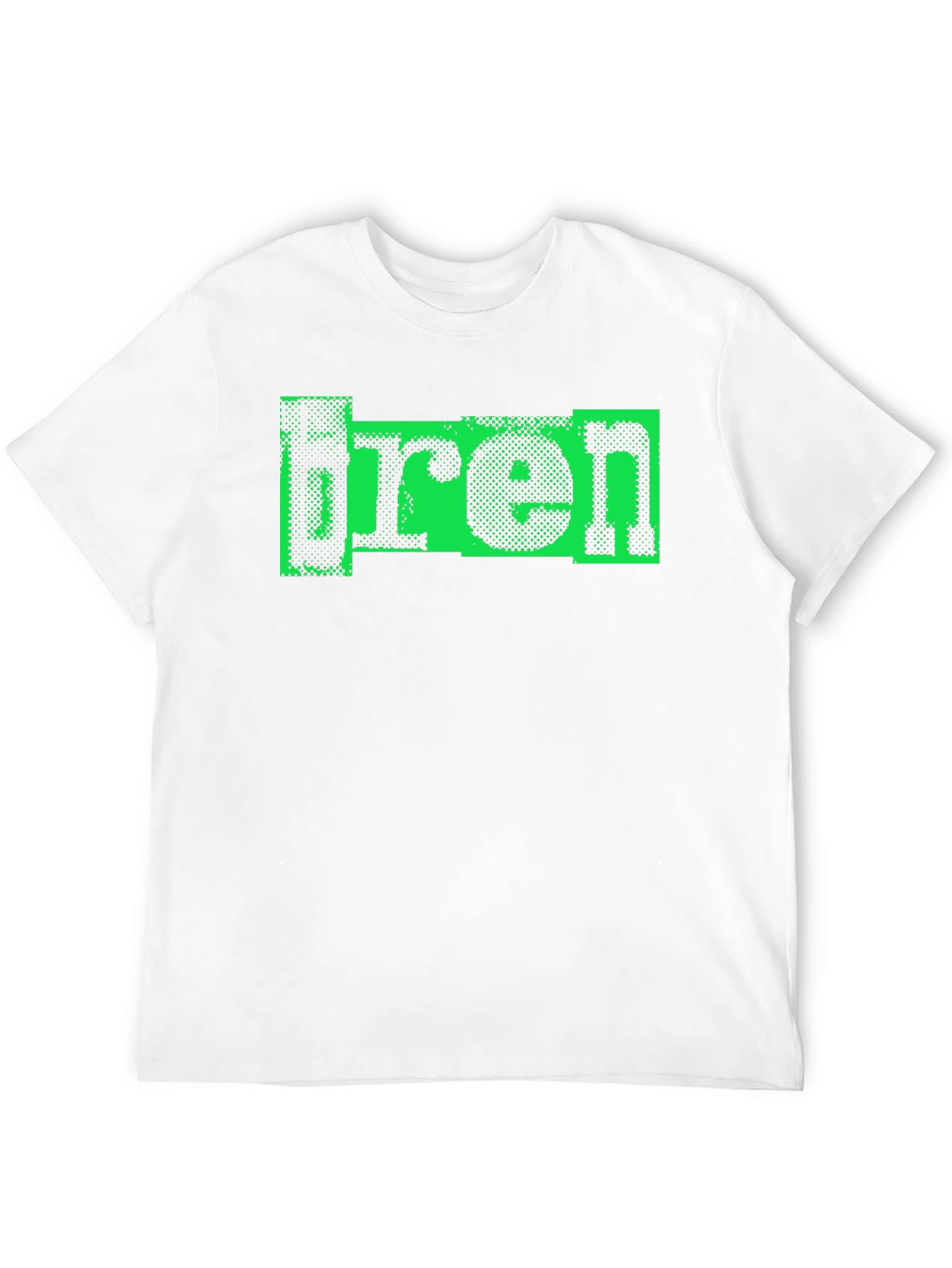 Retro bren Graphic Print Black T-Shirt