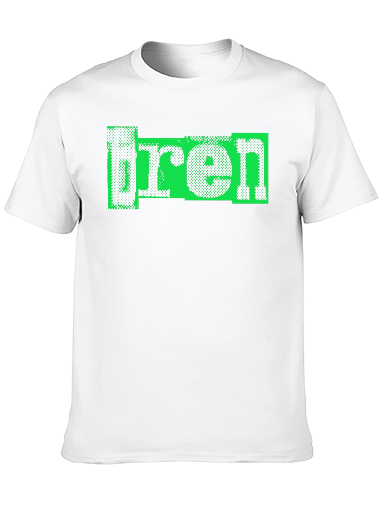 Retro bren Graphic Print Black T-Shirt