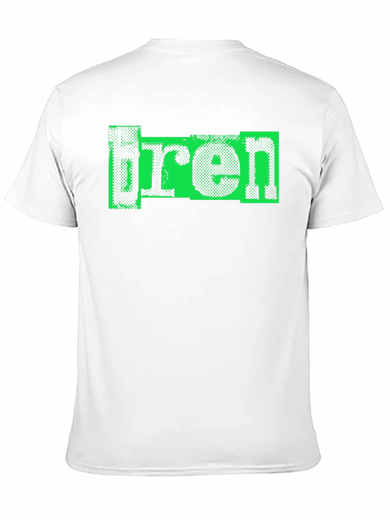 Retro bren Graphic Print Black T-Shirt