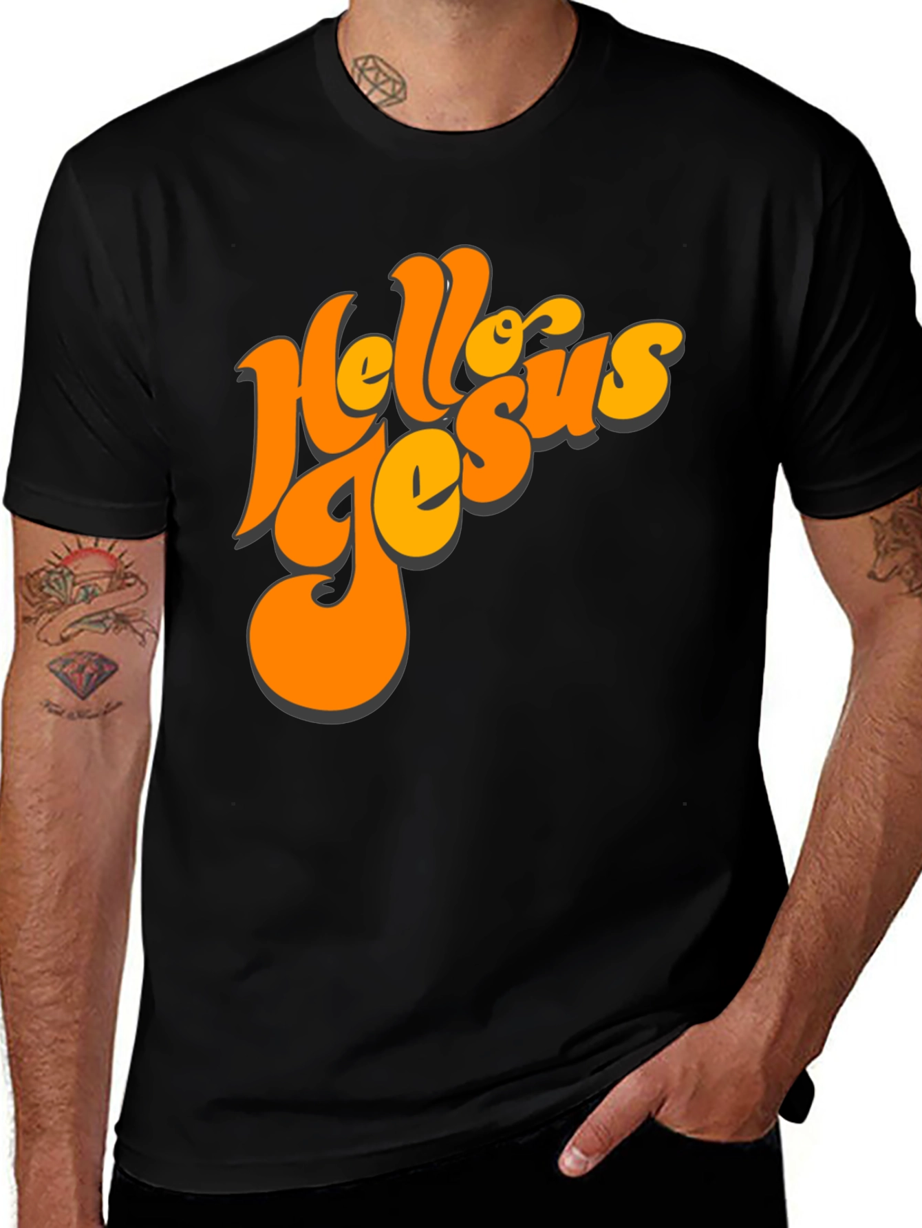 Retro Hello Jesus Graphic Tee